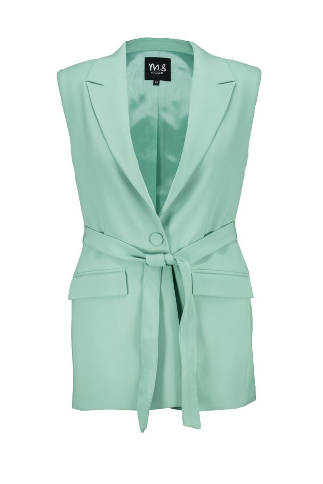 Gilet met bijpassende riem image number 1