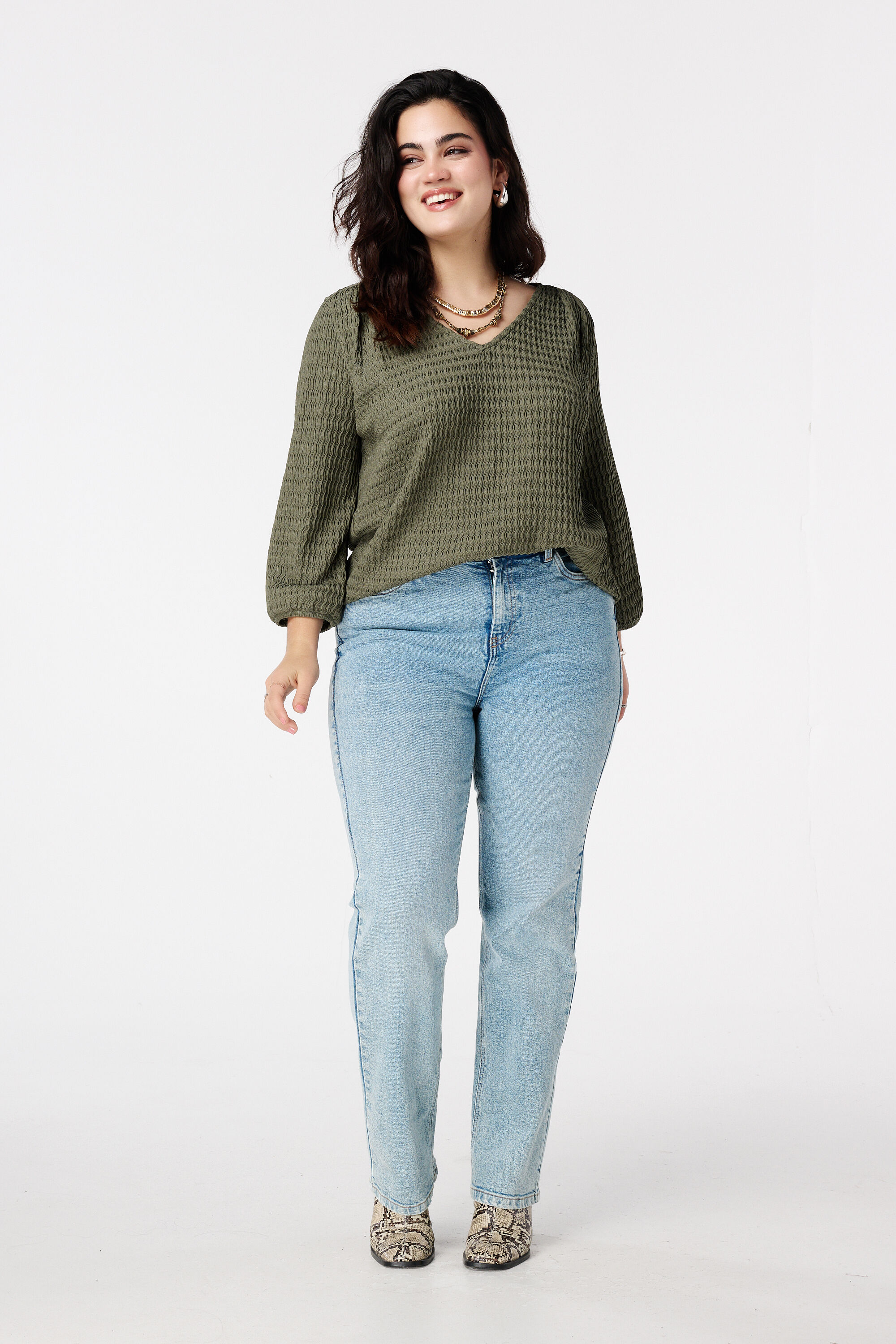 Jersey top in structuur image number 5