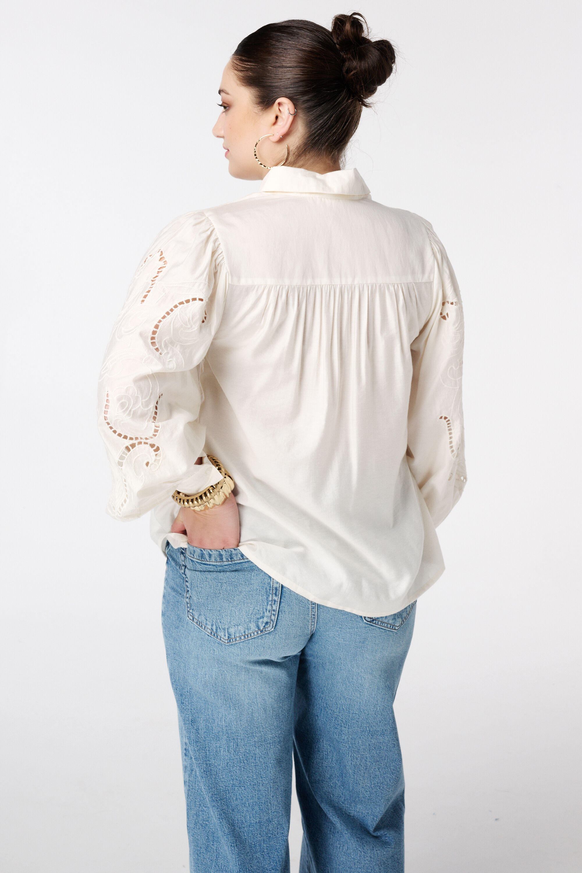 Blouse met broderie  image number 3