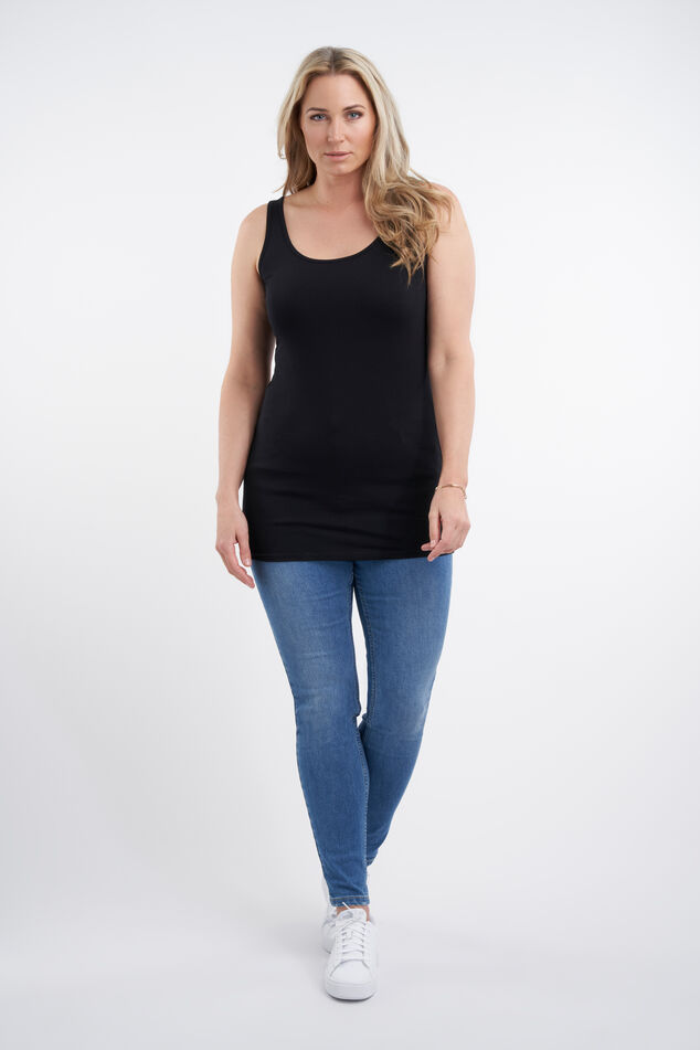 Débardeur long en coton (2) image number 4