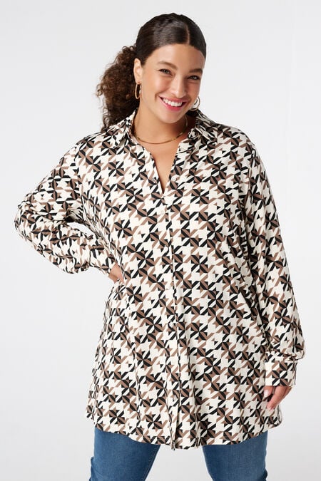 Blouse longue imprimée Blouse longue imprimée