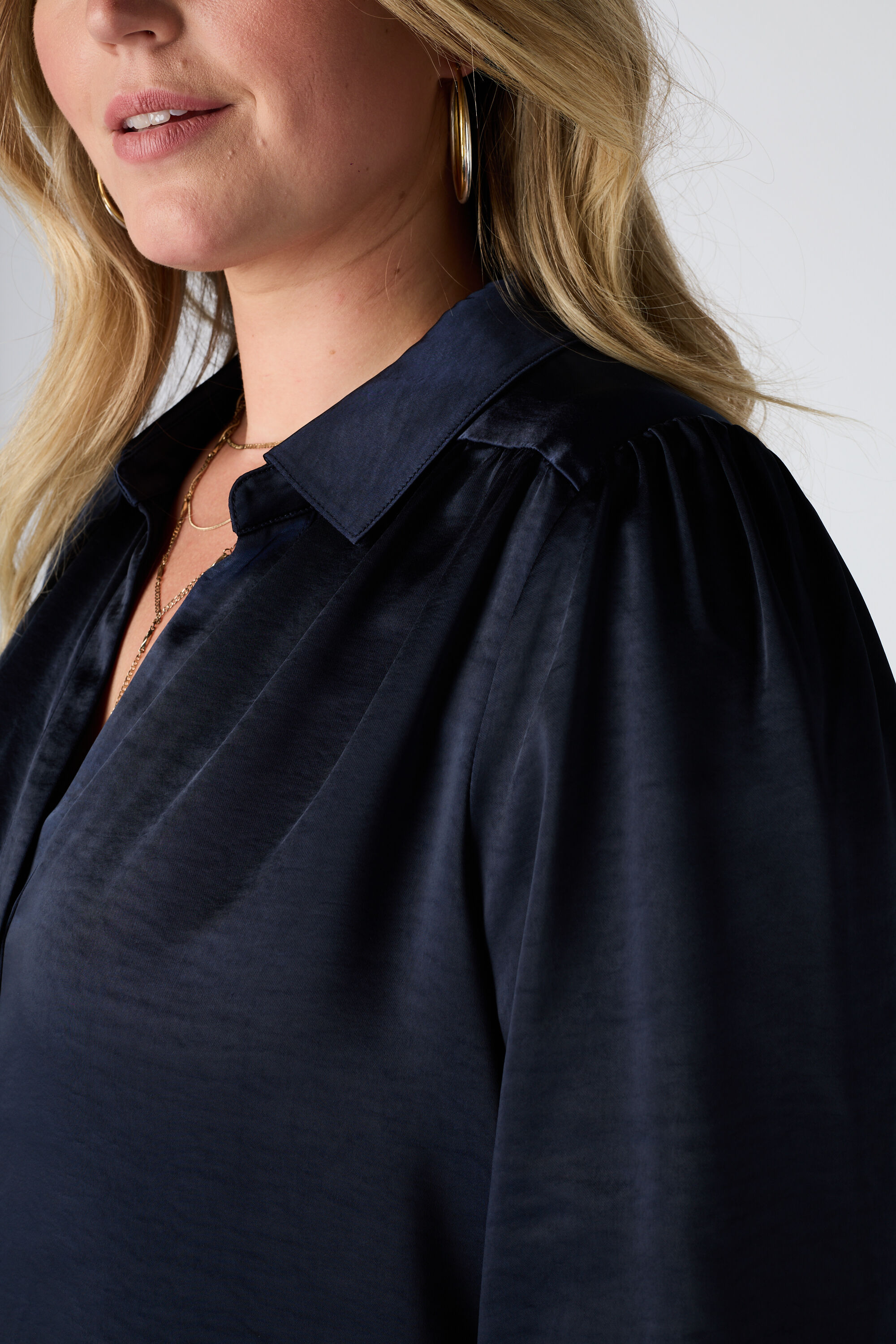 Blouse met satijnlook image number 6