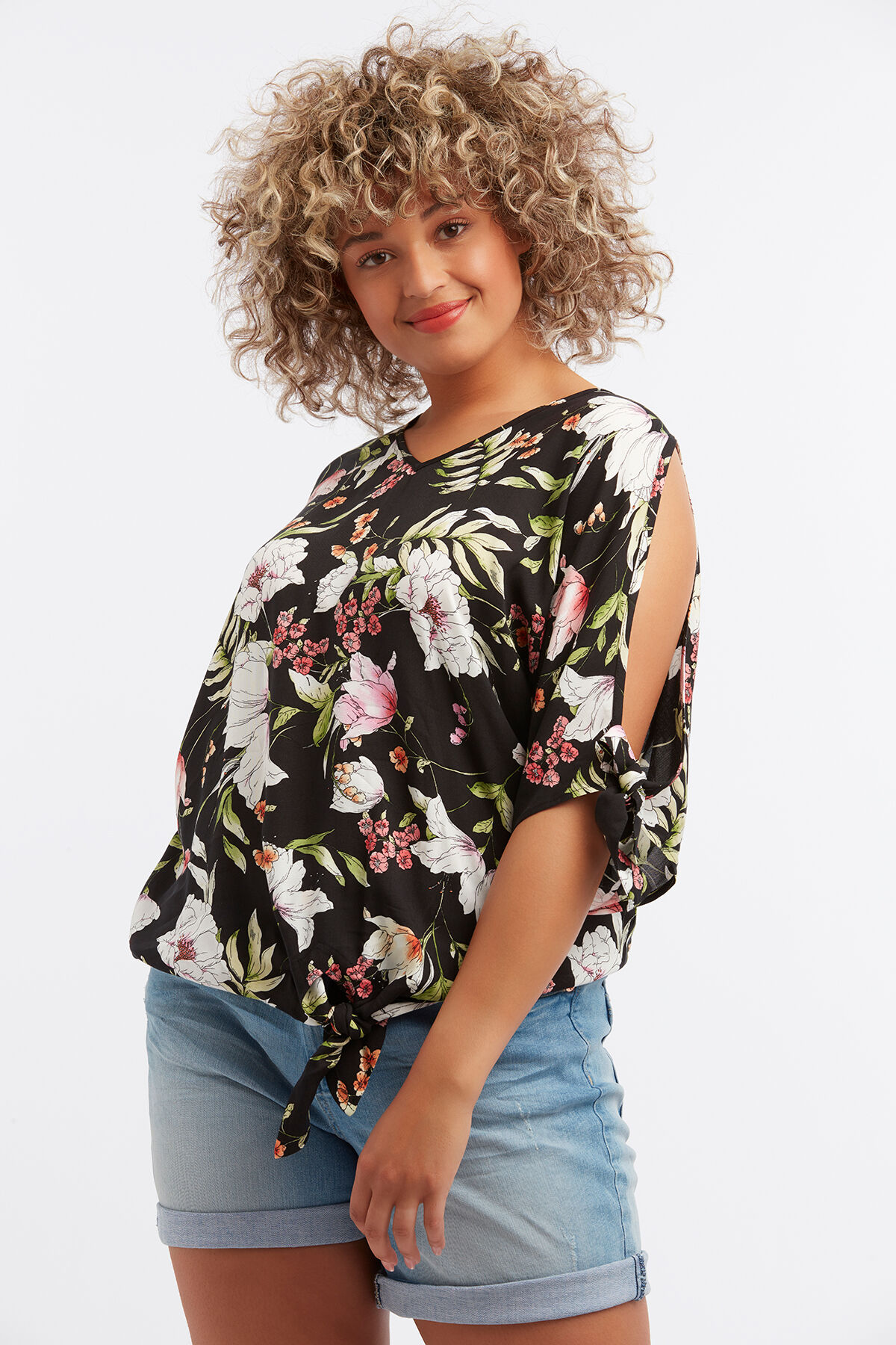 Blouse met knoopdetail image number 3