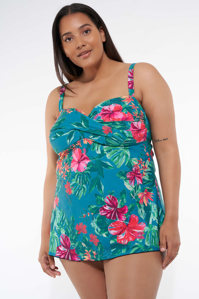 Tankini bandeau avec imprimé image number 0