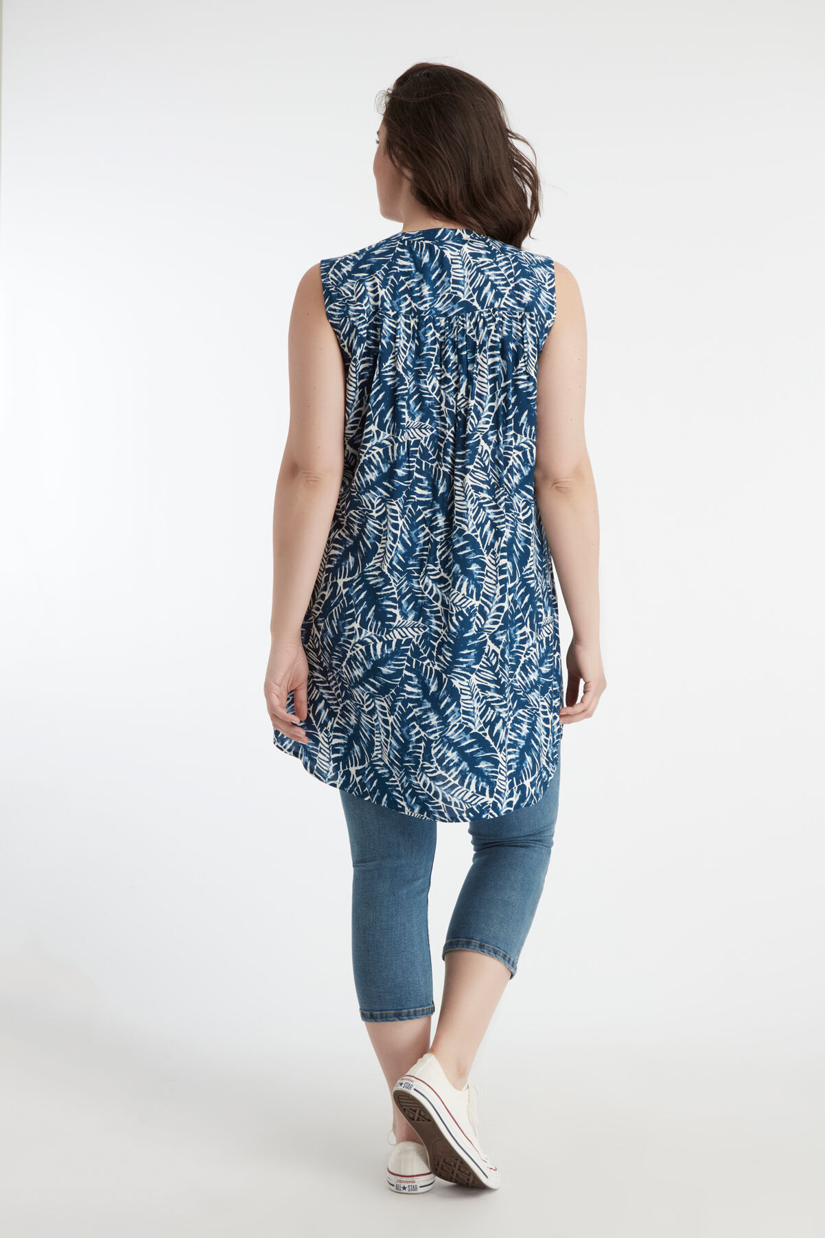 Mouwloze lange blouse image number 4