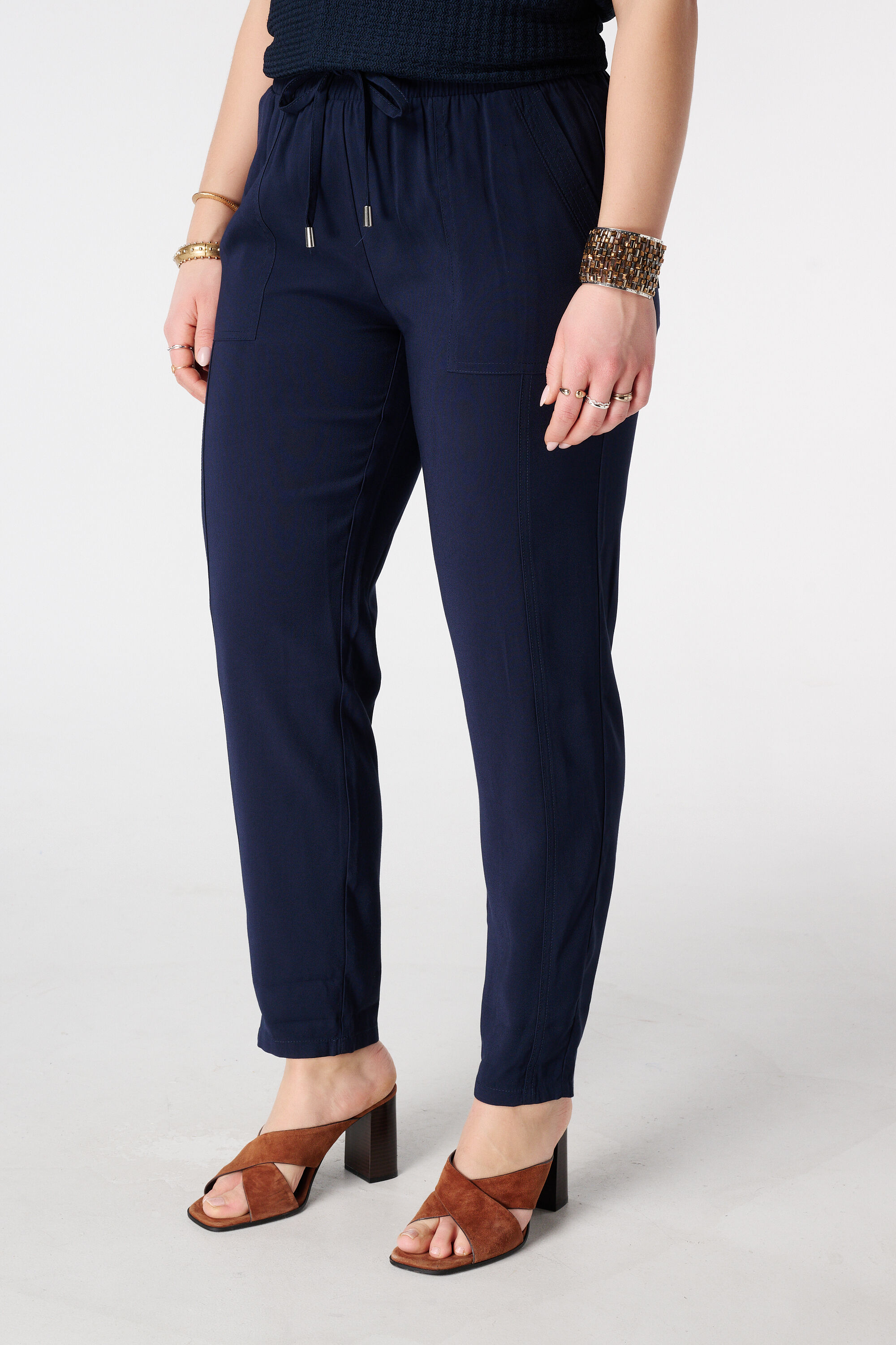 Broek met elastische taille image number 5