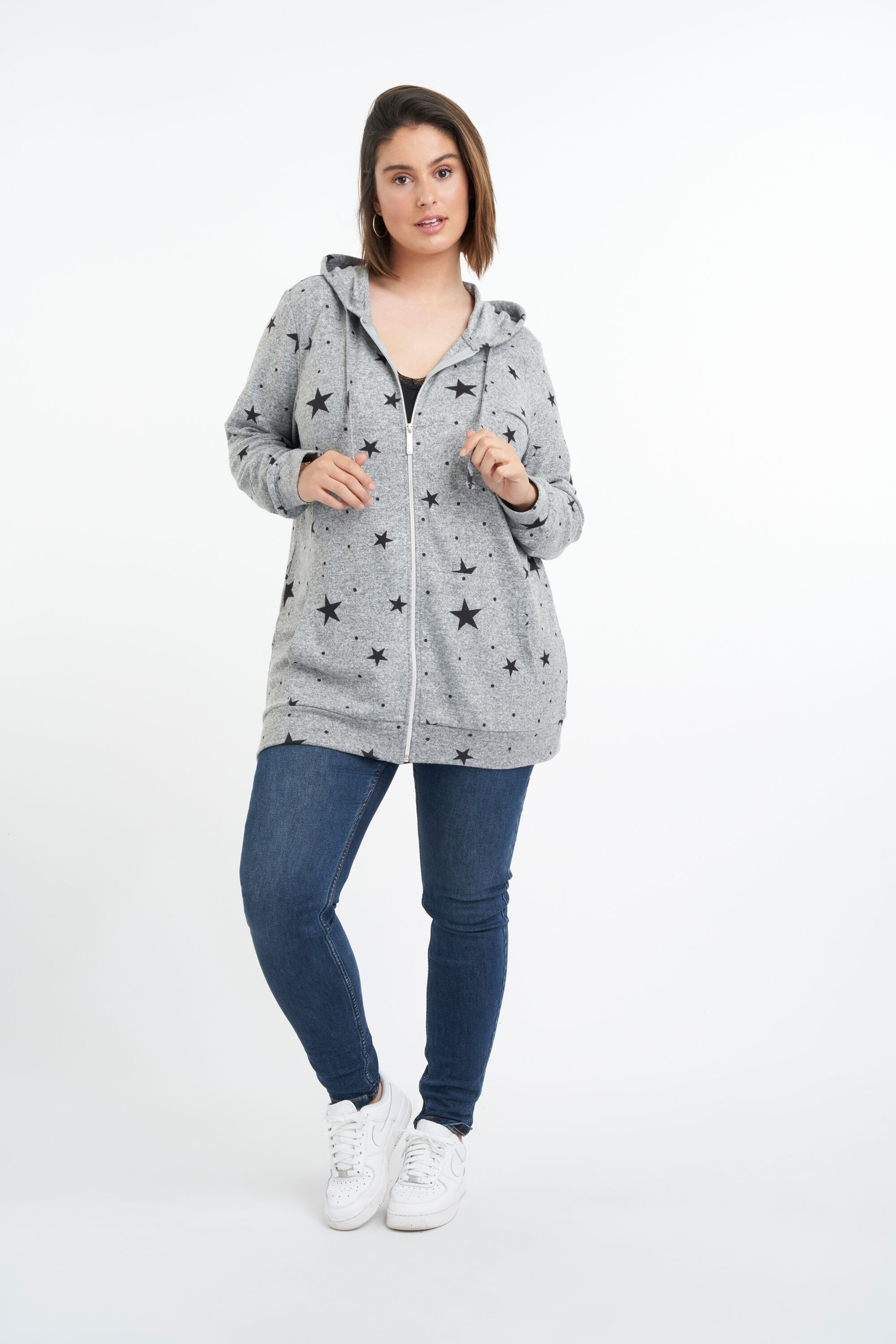 Cardigan &agrave; imprim&eacute; &eacute;toil&eacute; image number 5