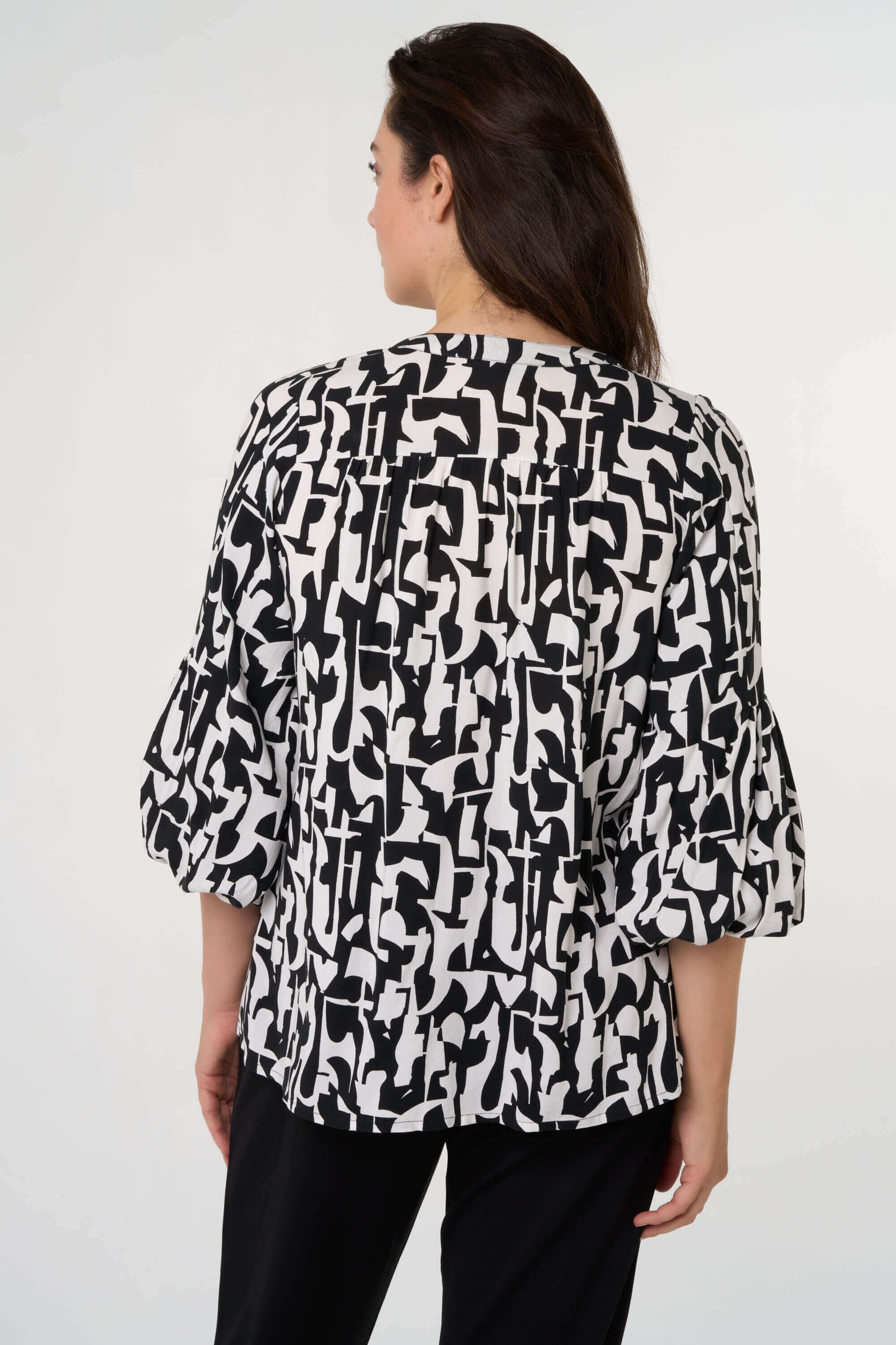 Blouse met grafische print image number 4