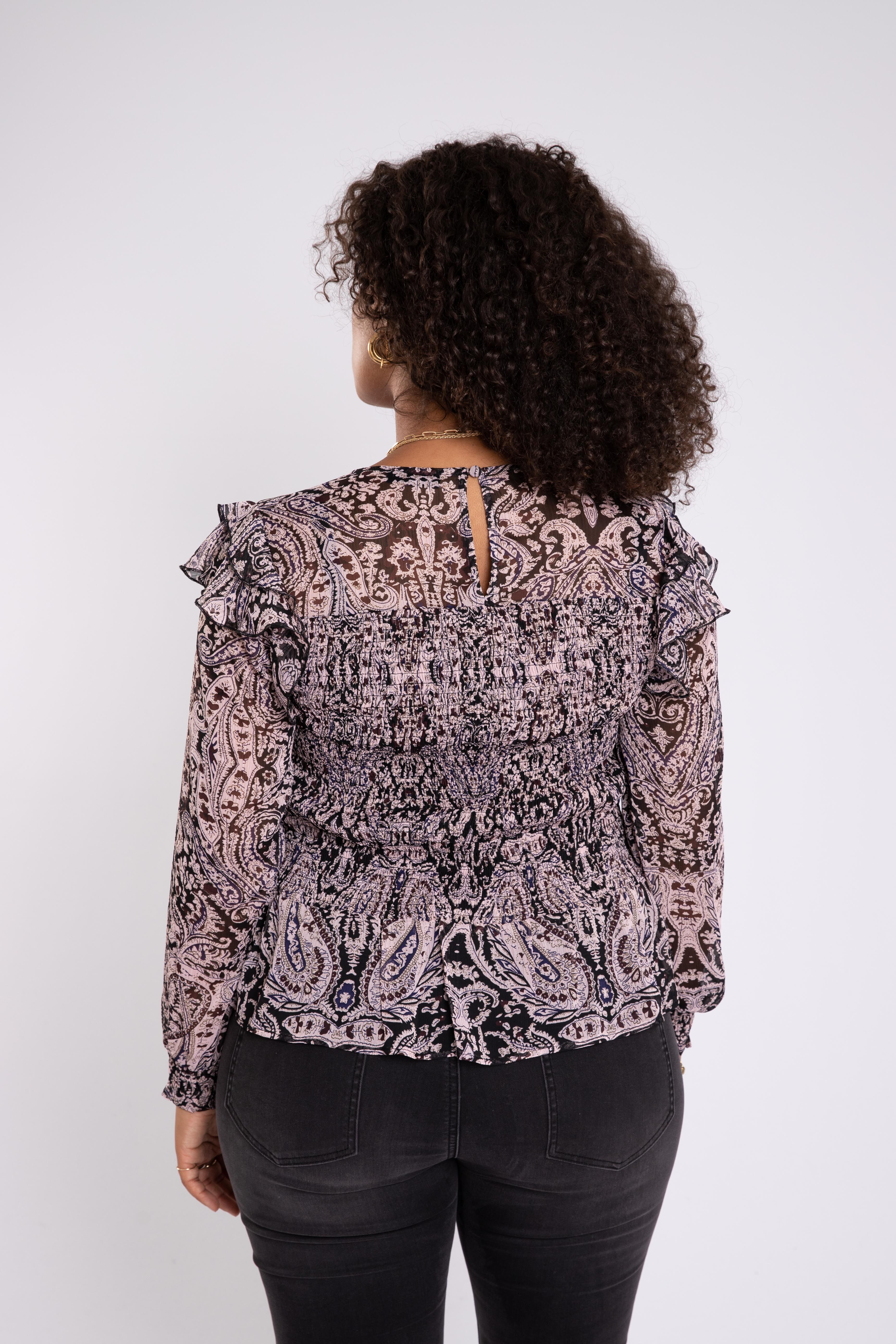 Blouse met paisley print image number 4