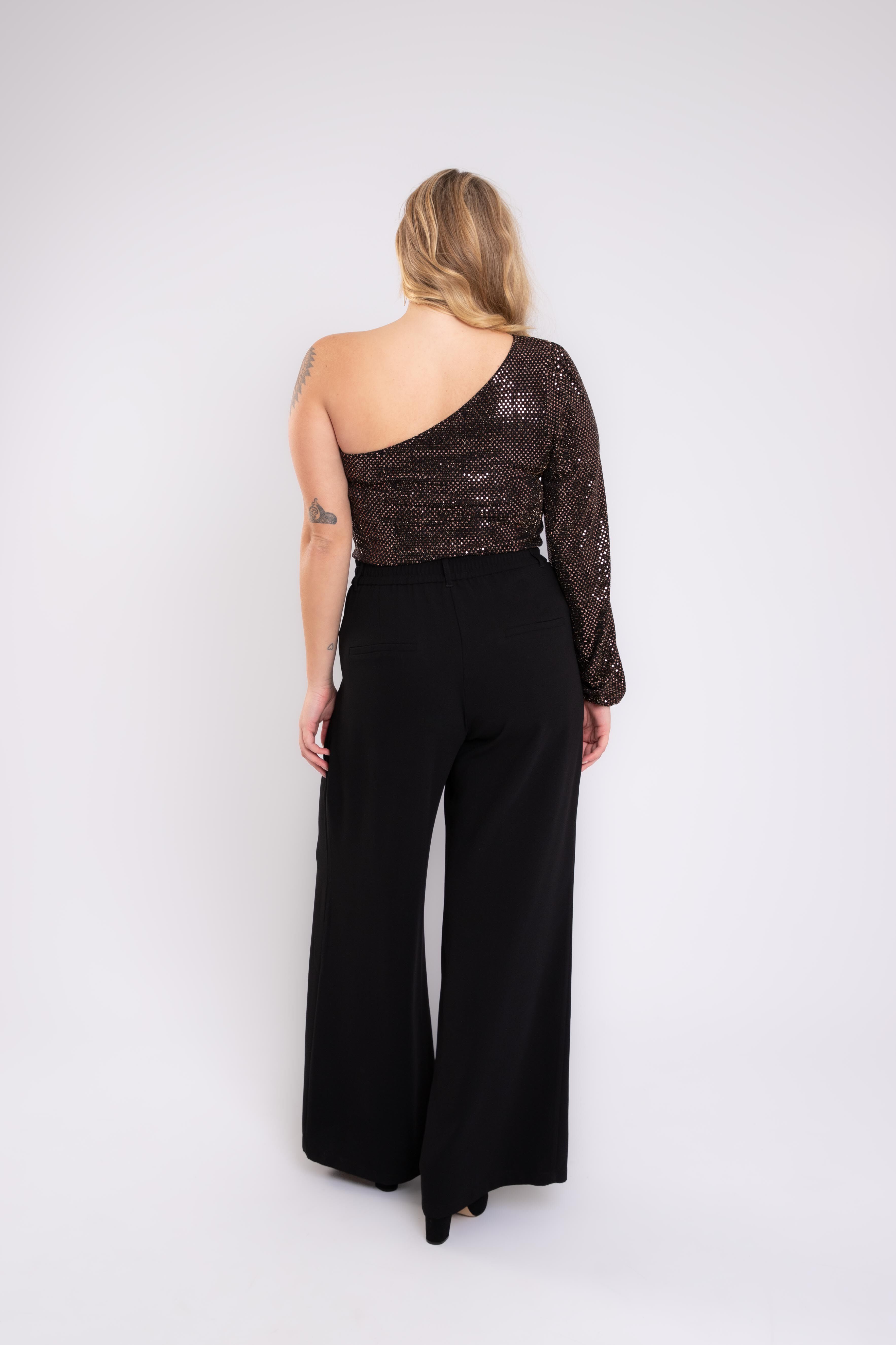 Pantalon &agrave; jambes amples image number 4