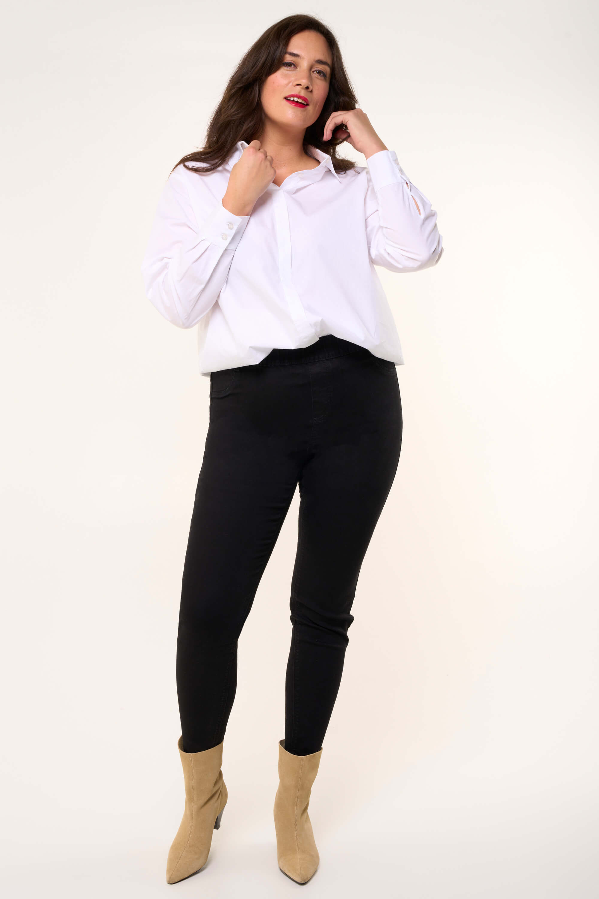 Slim fit 30 inch tregging POPPY image number 6