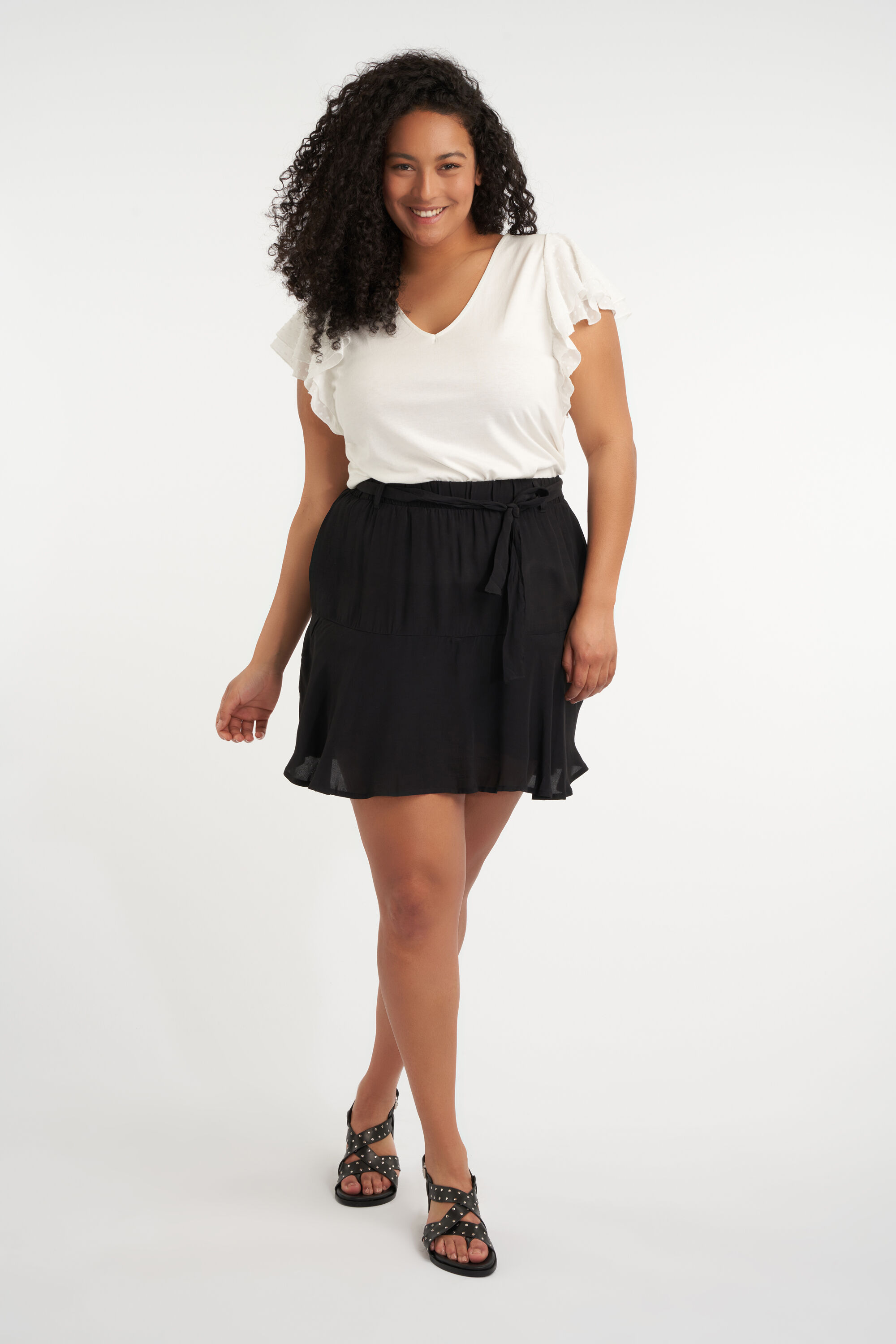 Skort met strik ceintuur image number 2