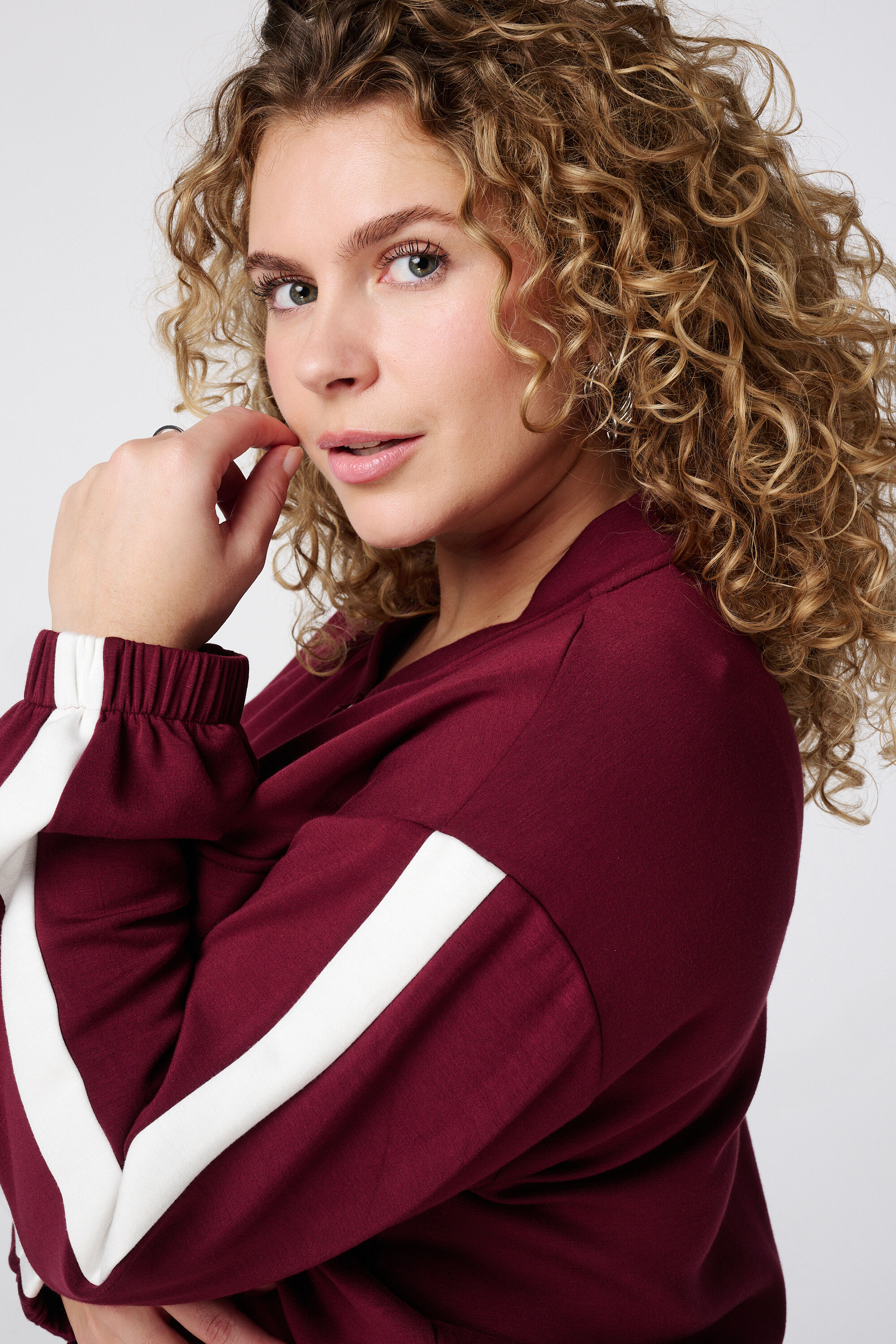 Vest met contrast streep image number 4