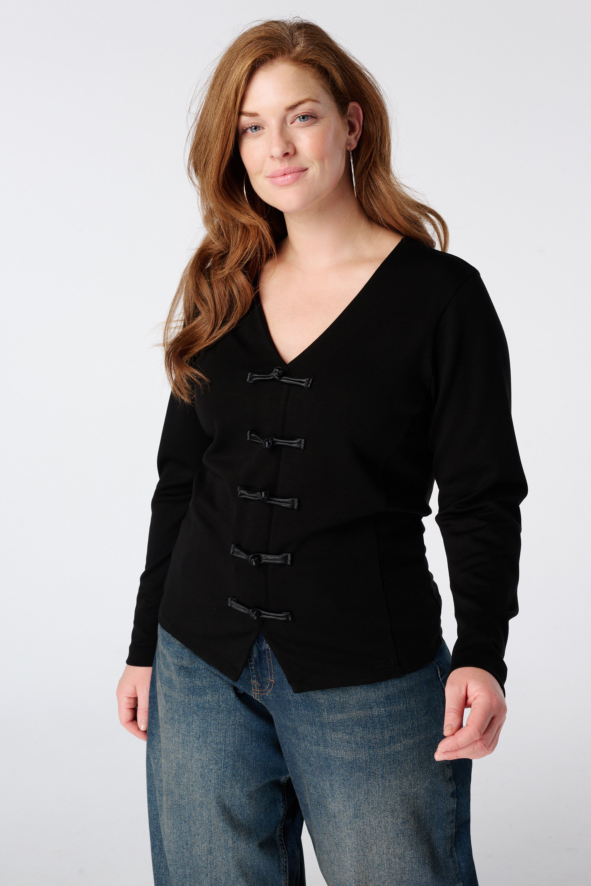 Top avec fermeture &eacute;l&eacute;gante