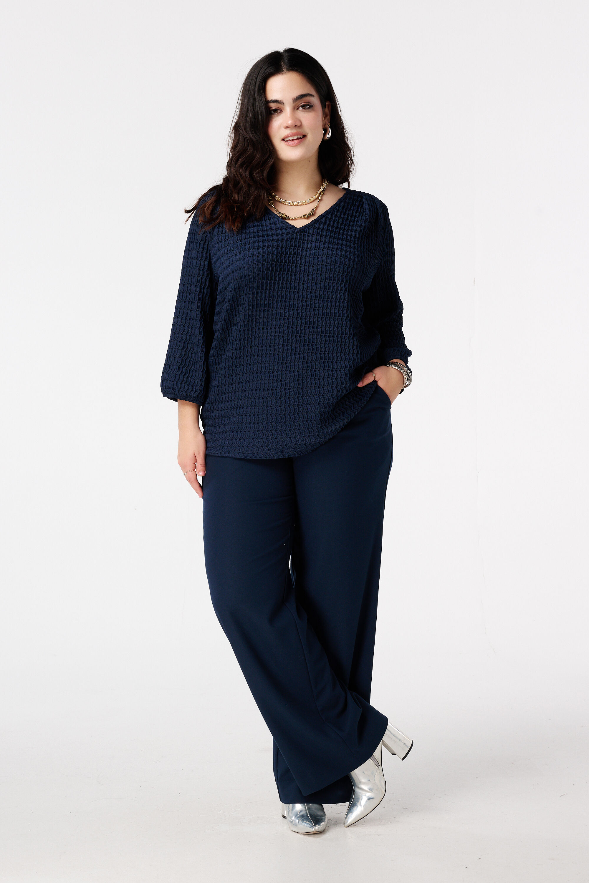 Jersey top in structuur image number 5