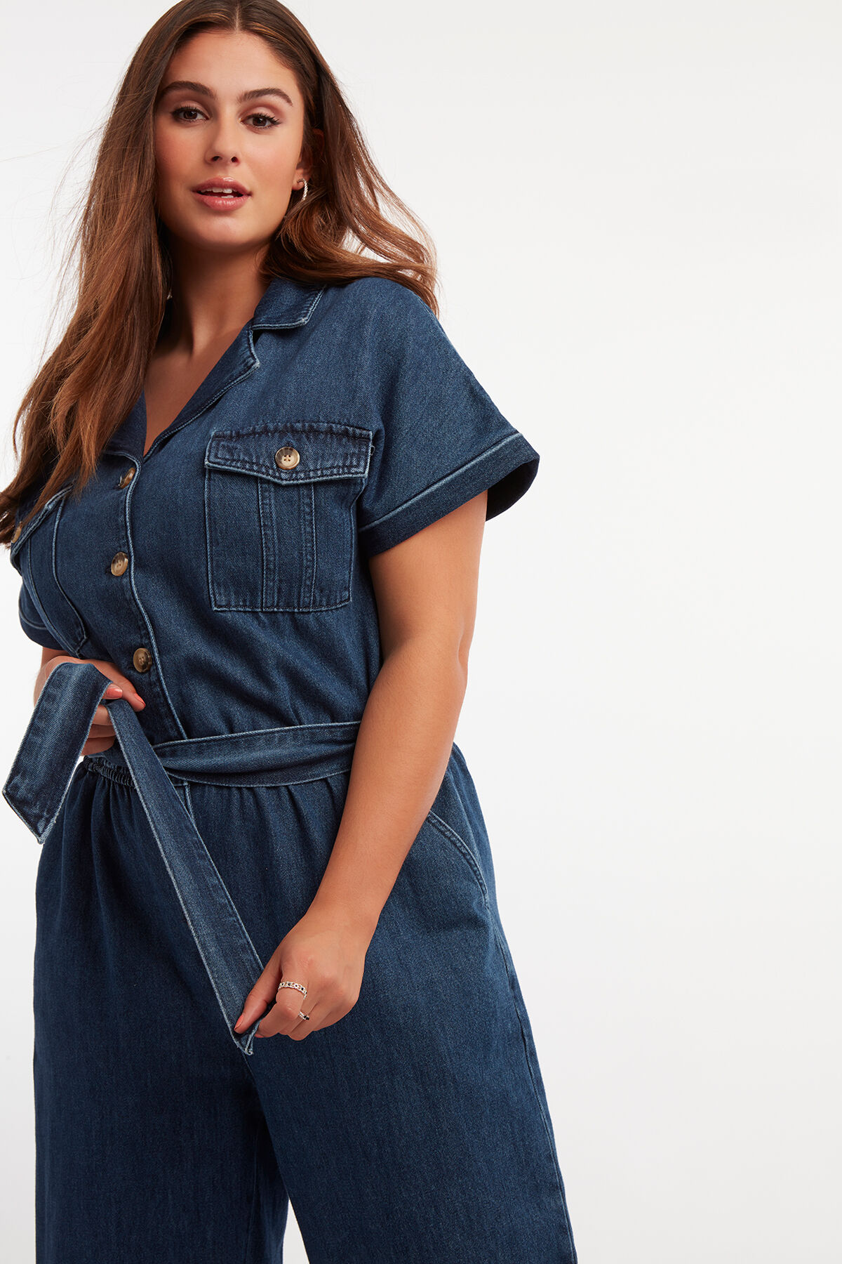 Denim boiler suit image number 3