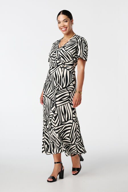 Wikkeljurk met print Wikkeljurk met print