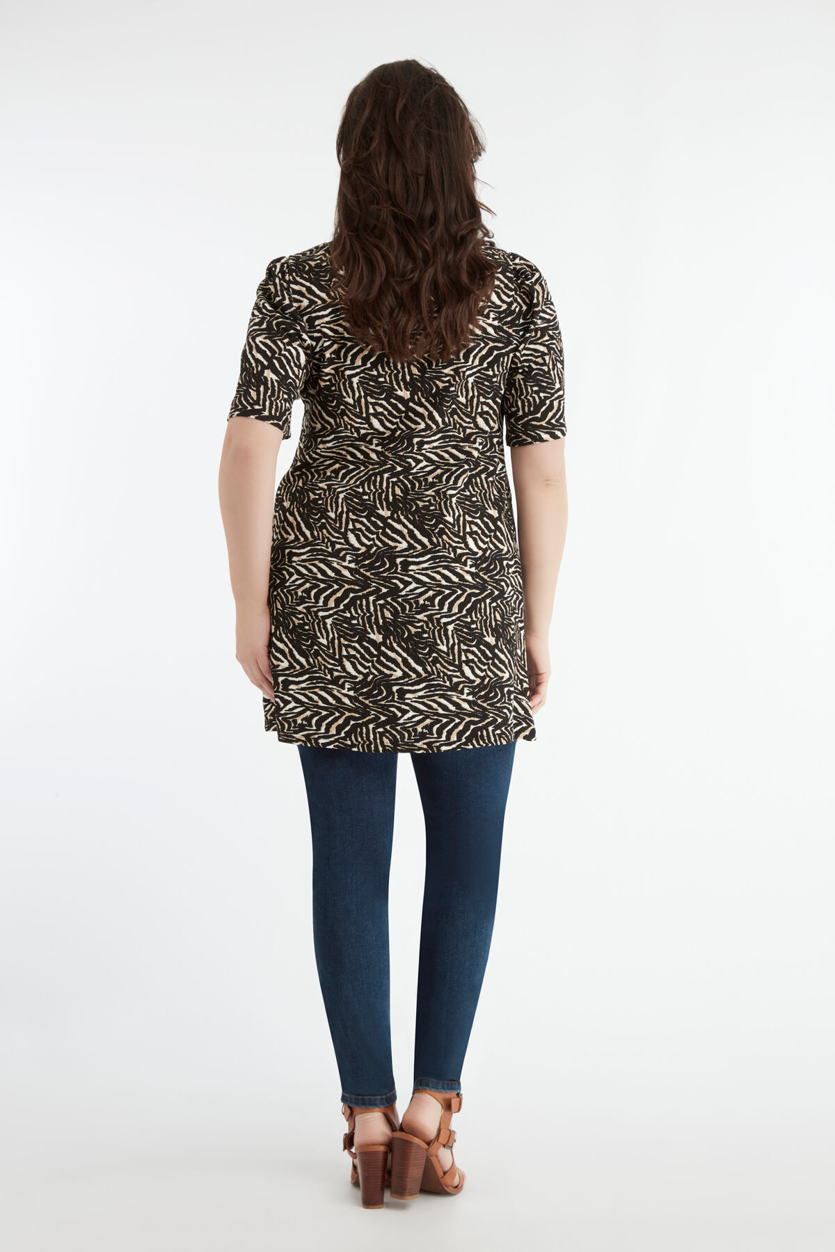 Lang T-shirt met print image number 4