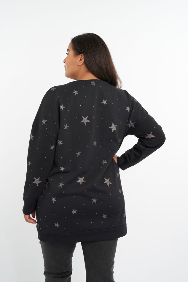 Pull avec imprimé étoiles image number 3