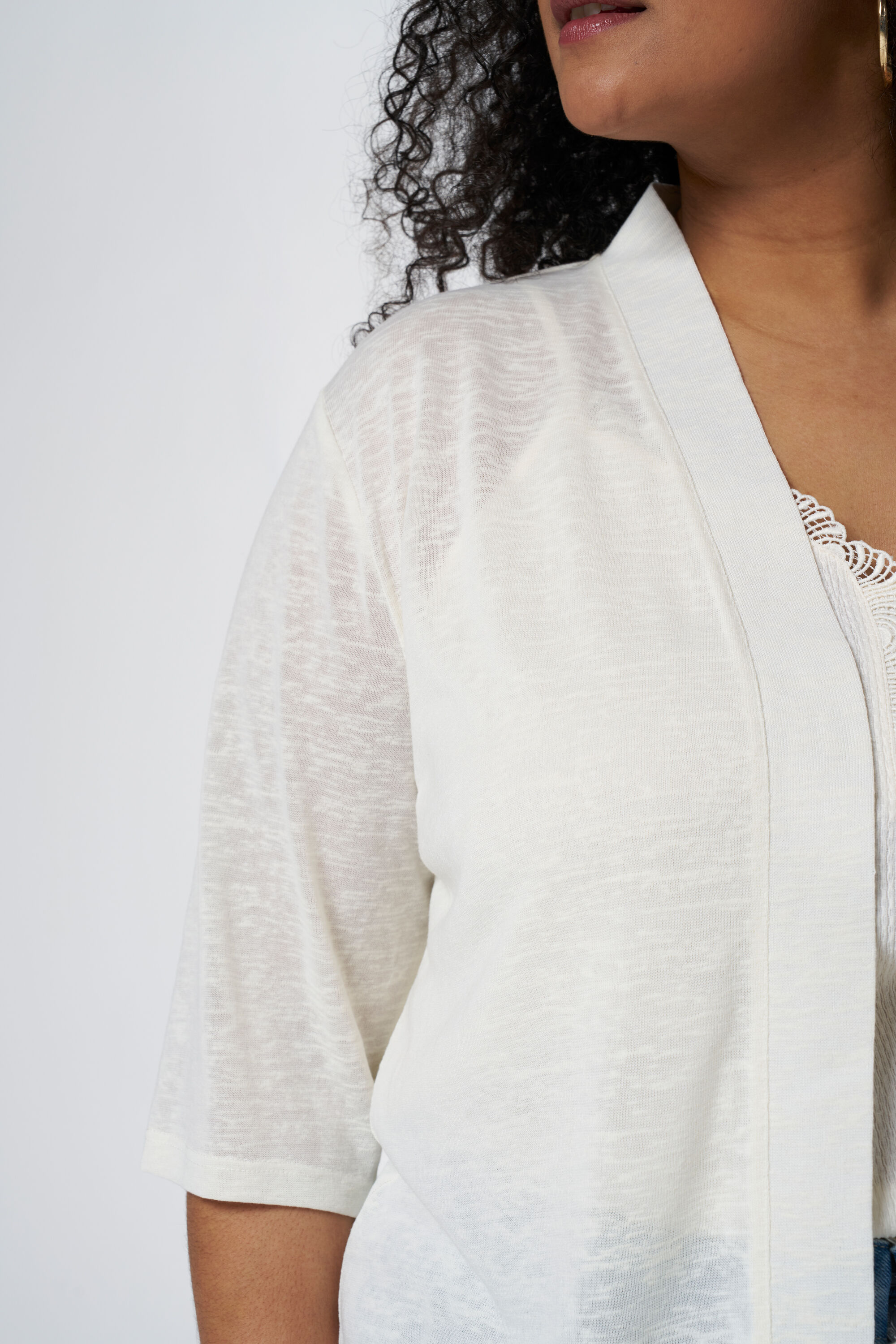 Cardigan &agrave; manches trois-quarts image number 4