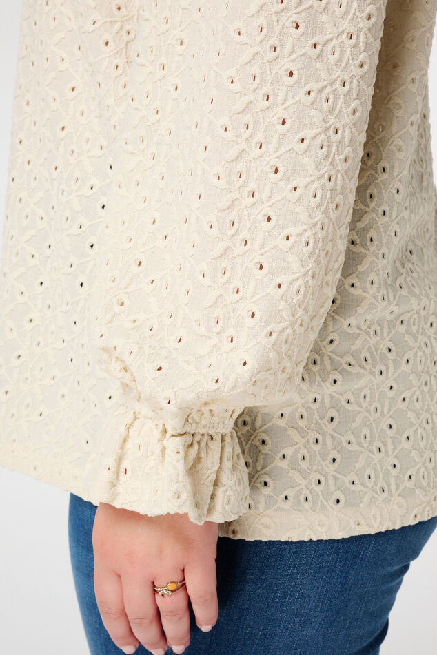 Top met broderie image number 6