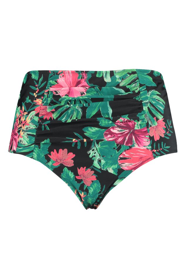 High waisted bikini broekje met print image number 1