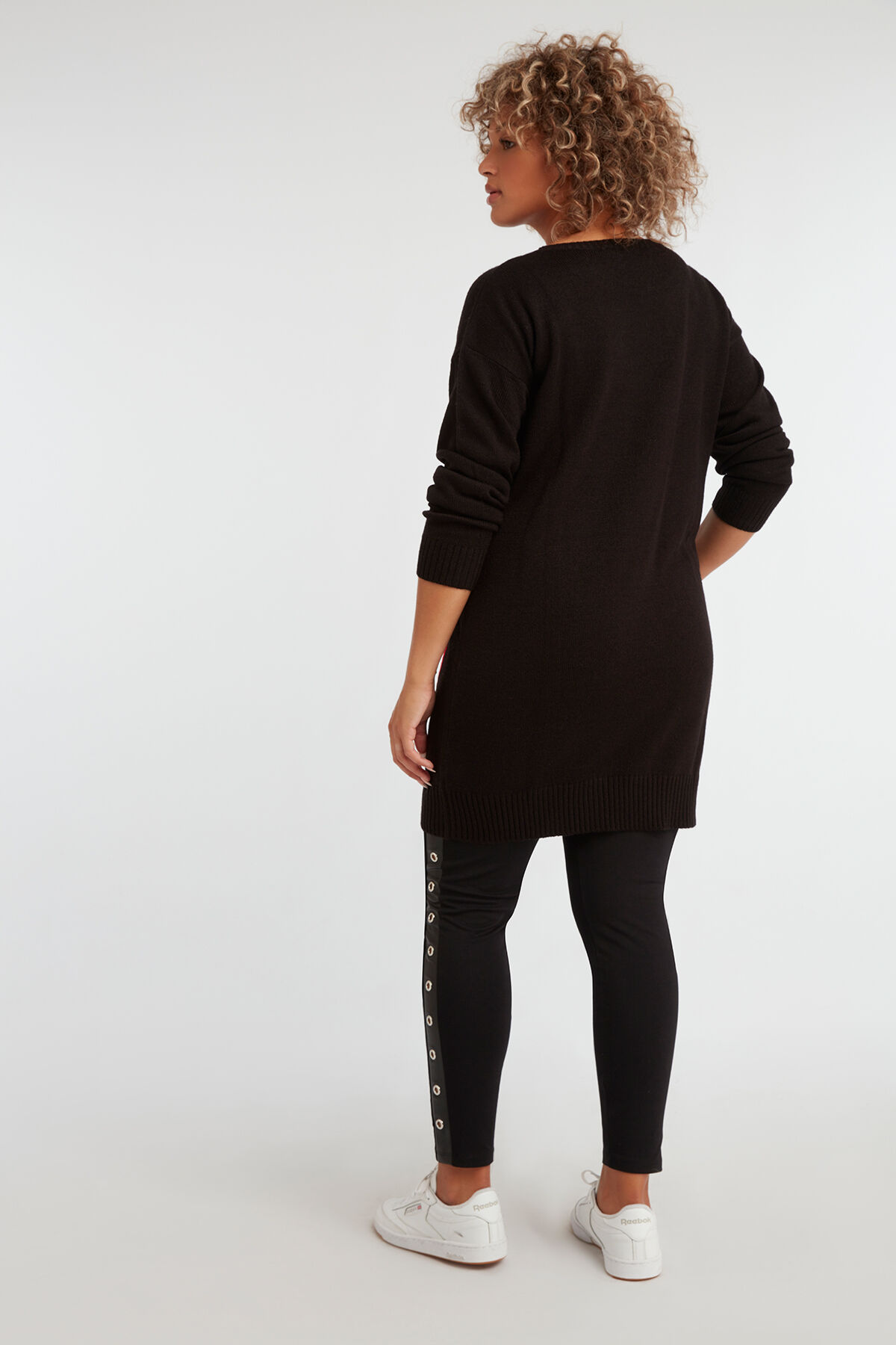 Gebreide tuniek met opschrift image number 4