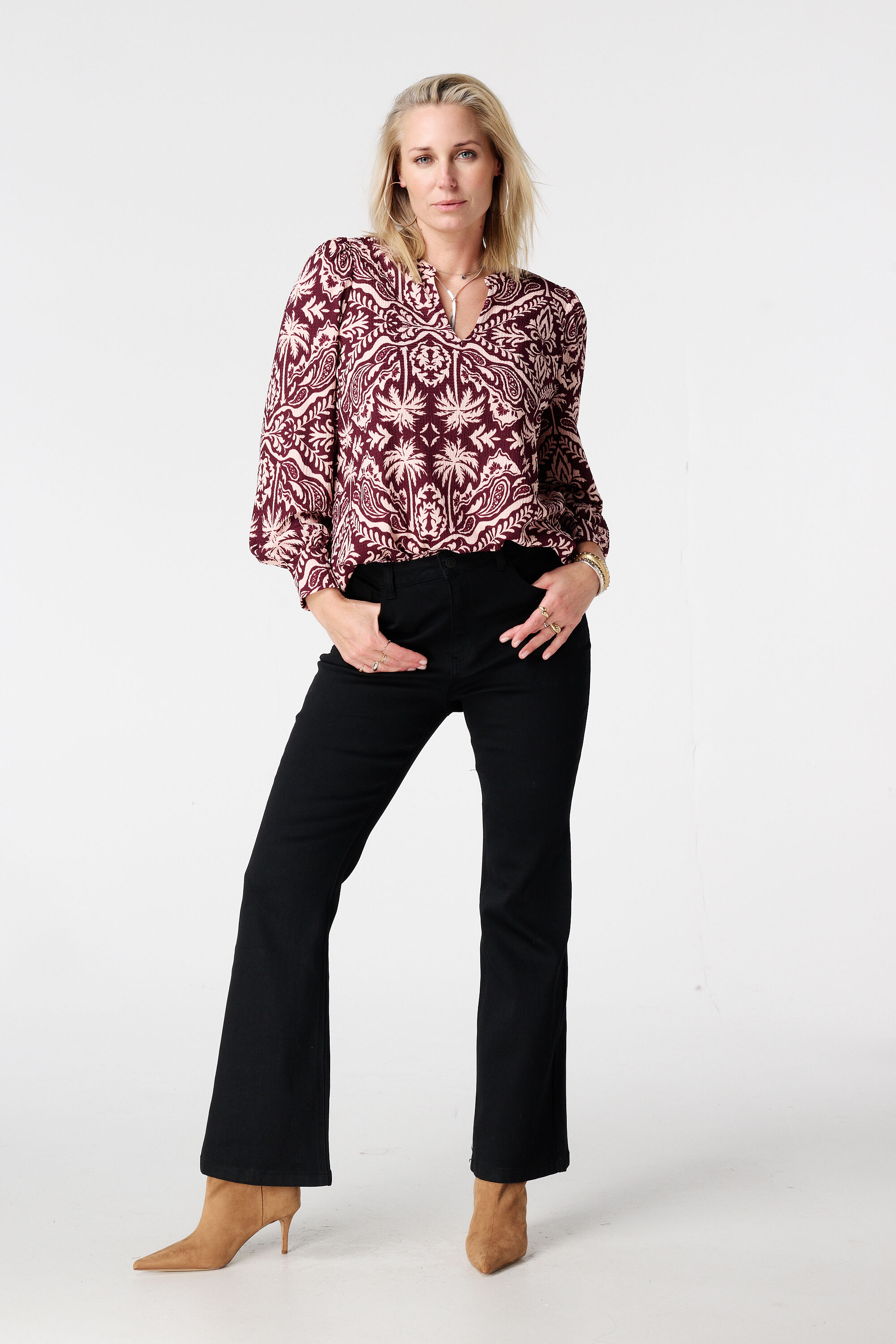 Top met sierlijke print  image number 5