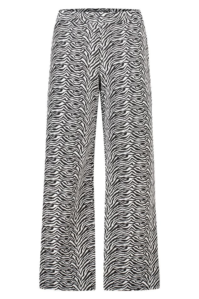 Pantalon large à imprimé zèbre image number 1