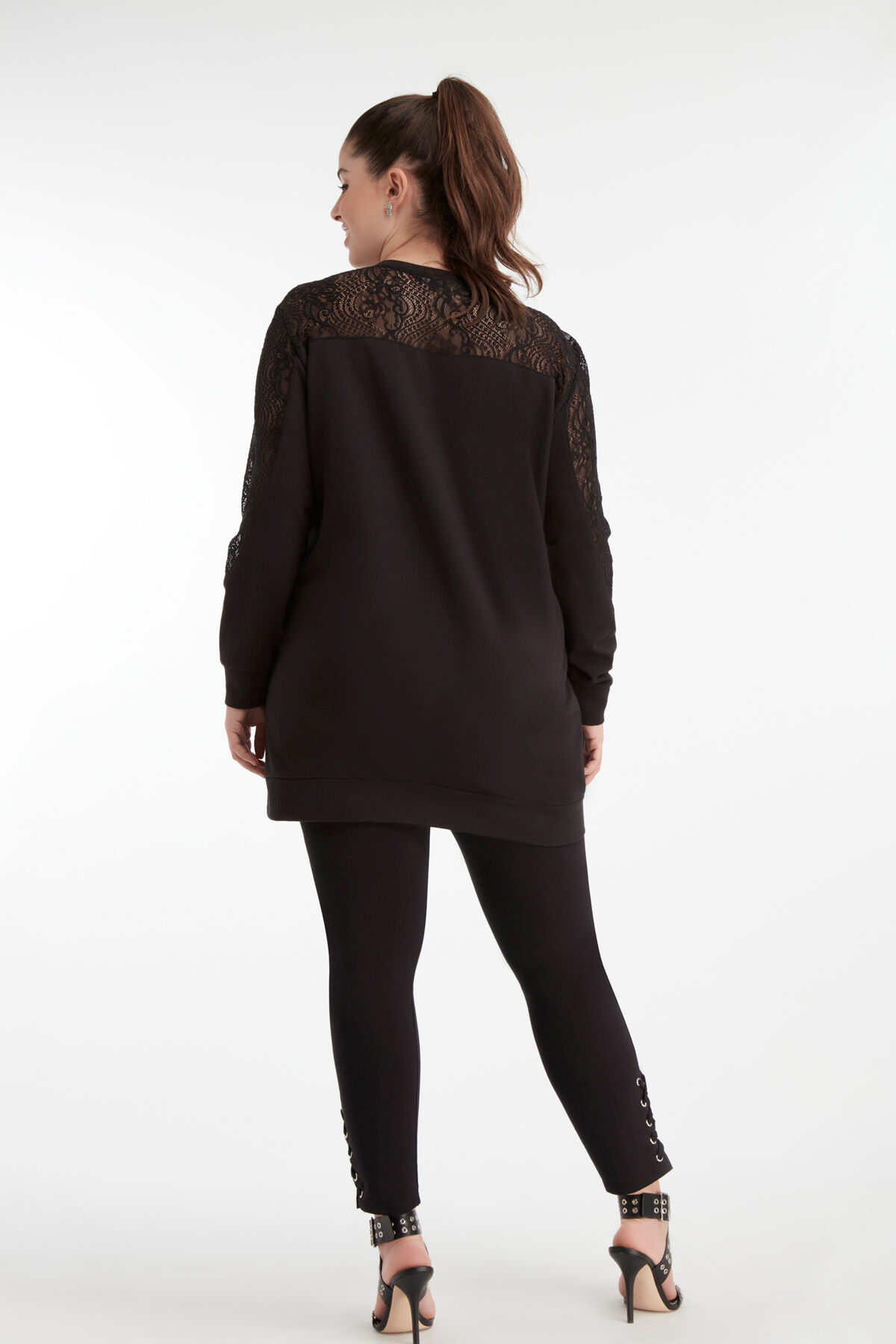 Legging met rijgdetail image number 5