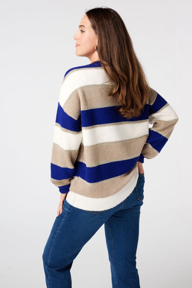 Pull rayé avec lurex image number 3