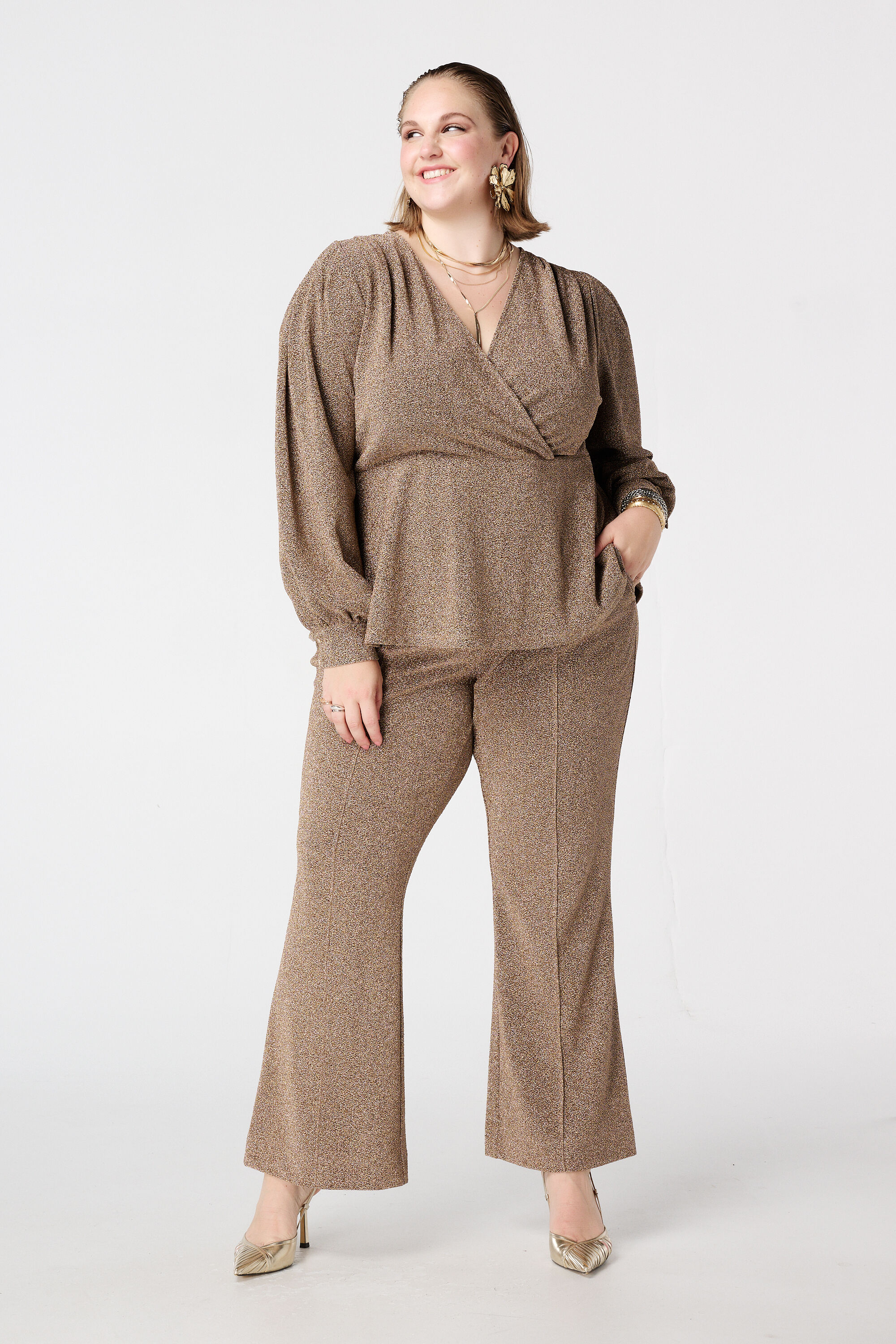 Top paillet&eacute; &agrave; effet cache-c&oelig;ur image number 5