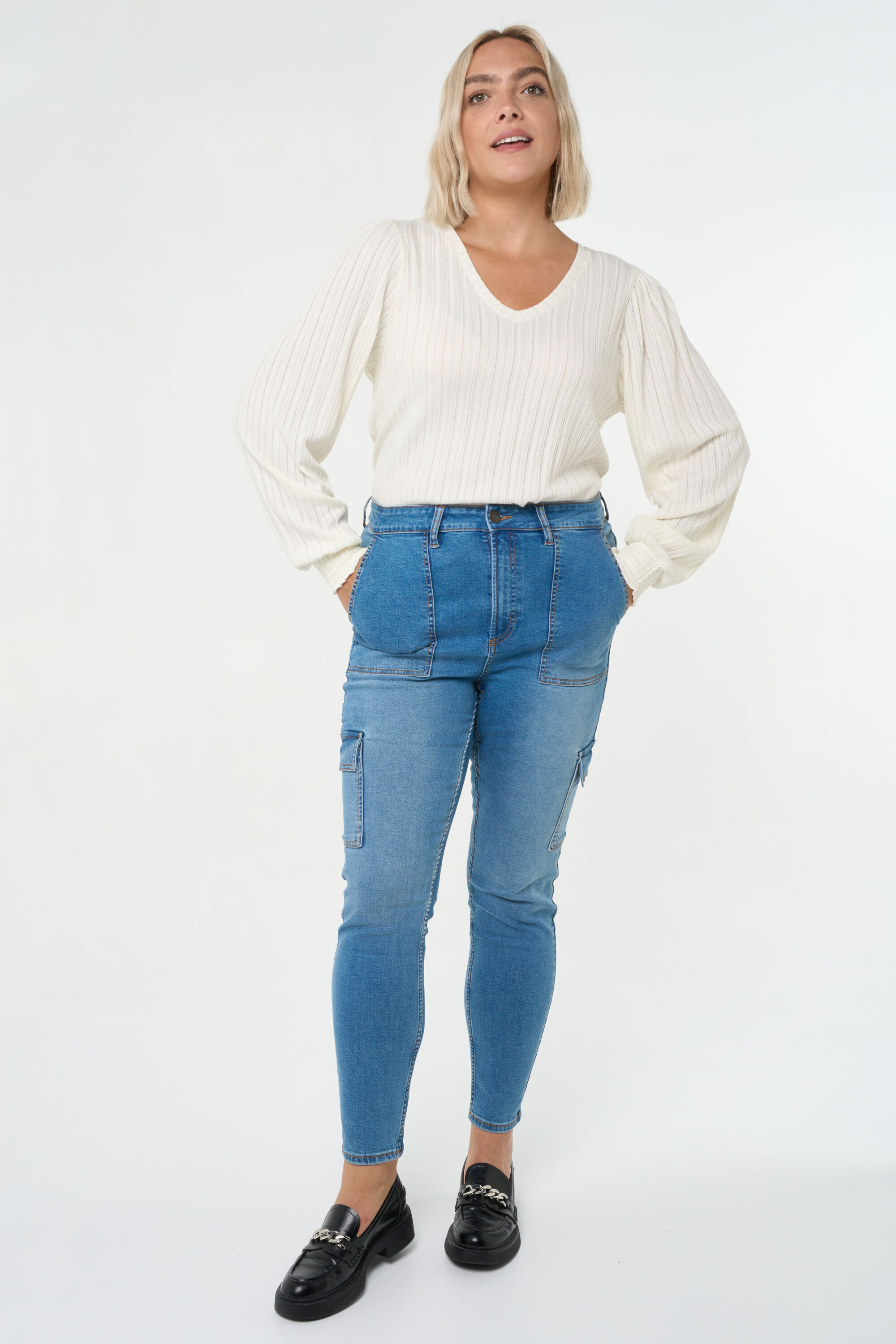 Femmes Jean cargo MS Mode