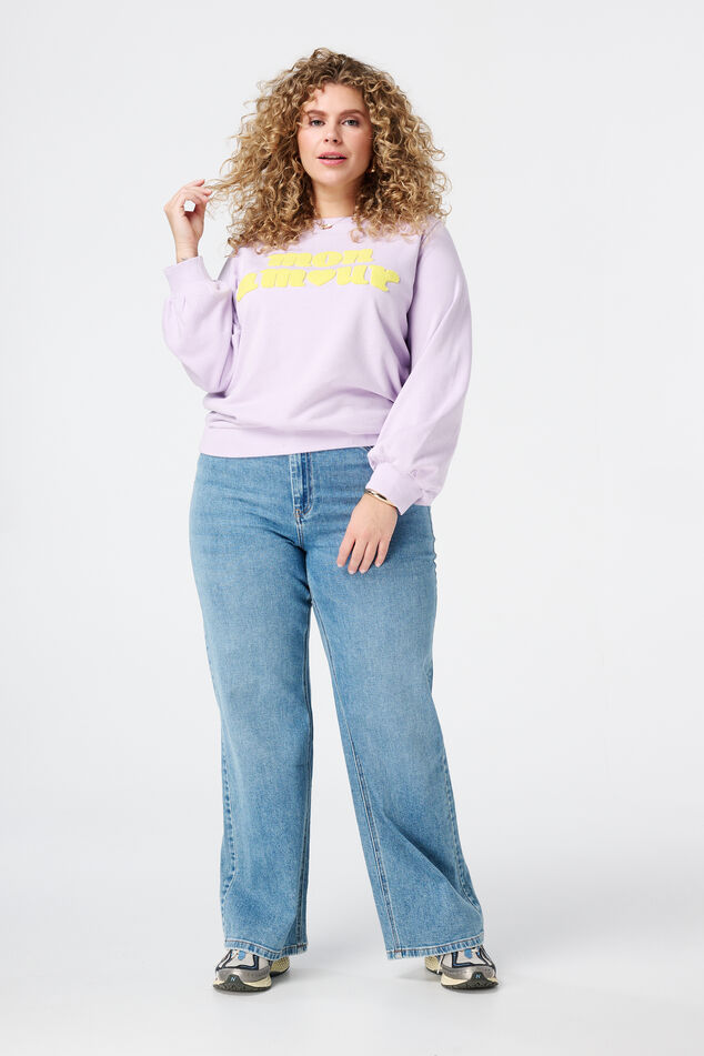 Sweater met tekst image number 5