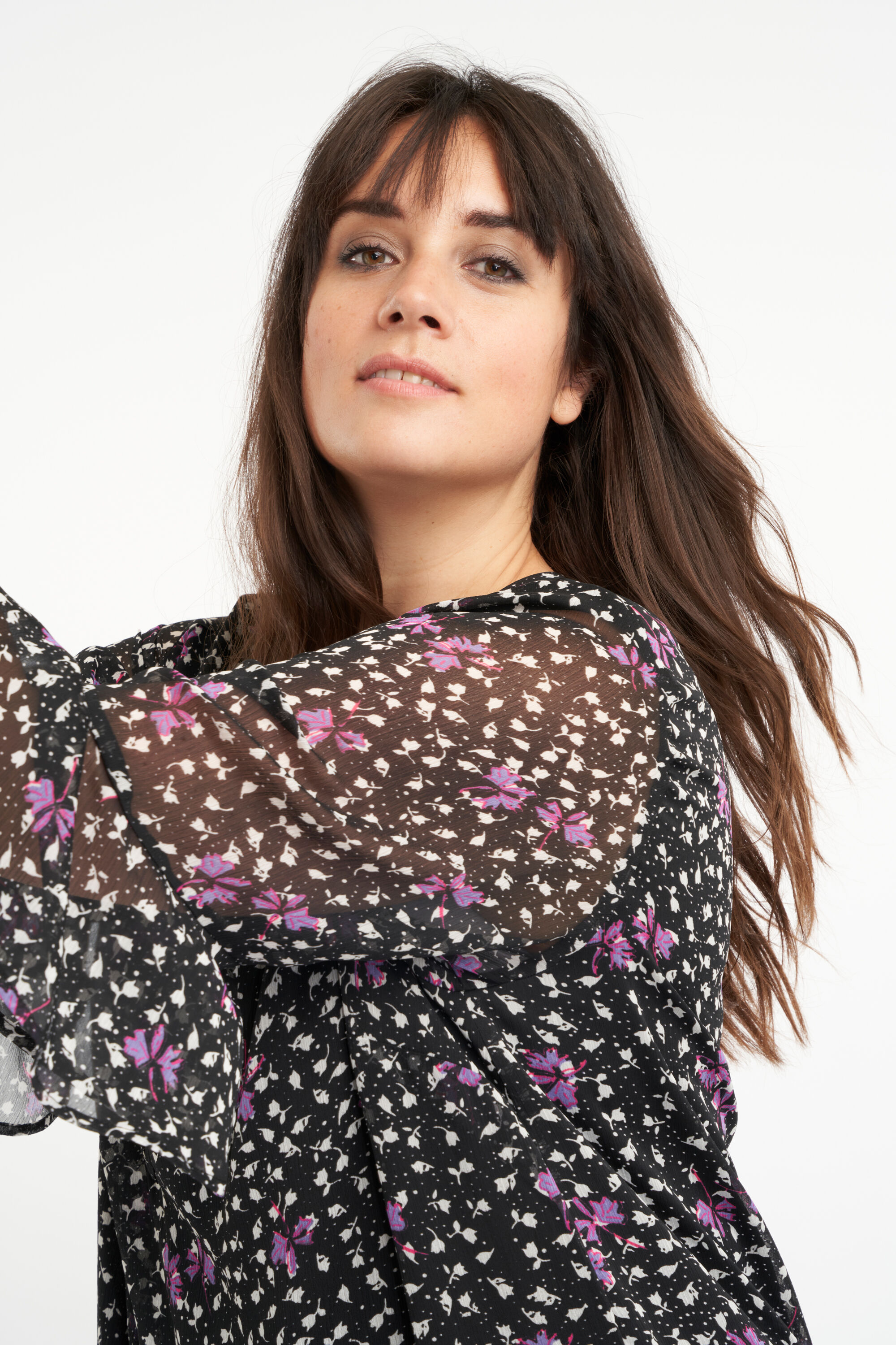 Robe &agrave; volants et imprim&eacute;  image number 4