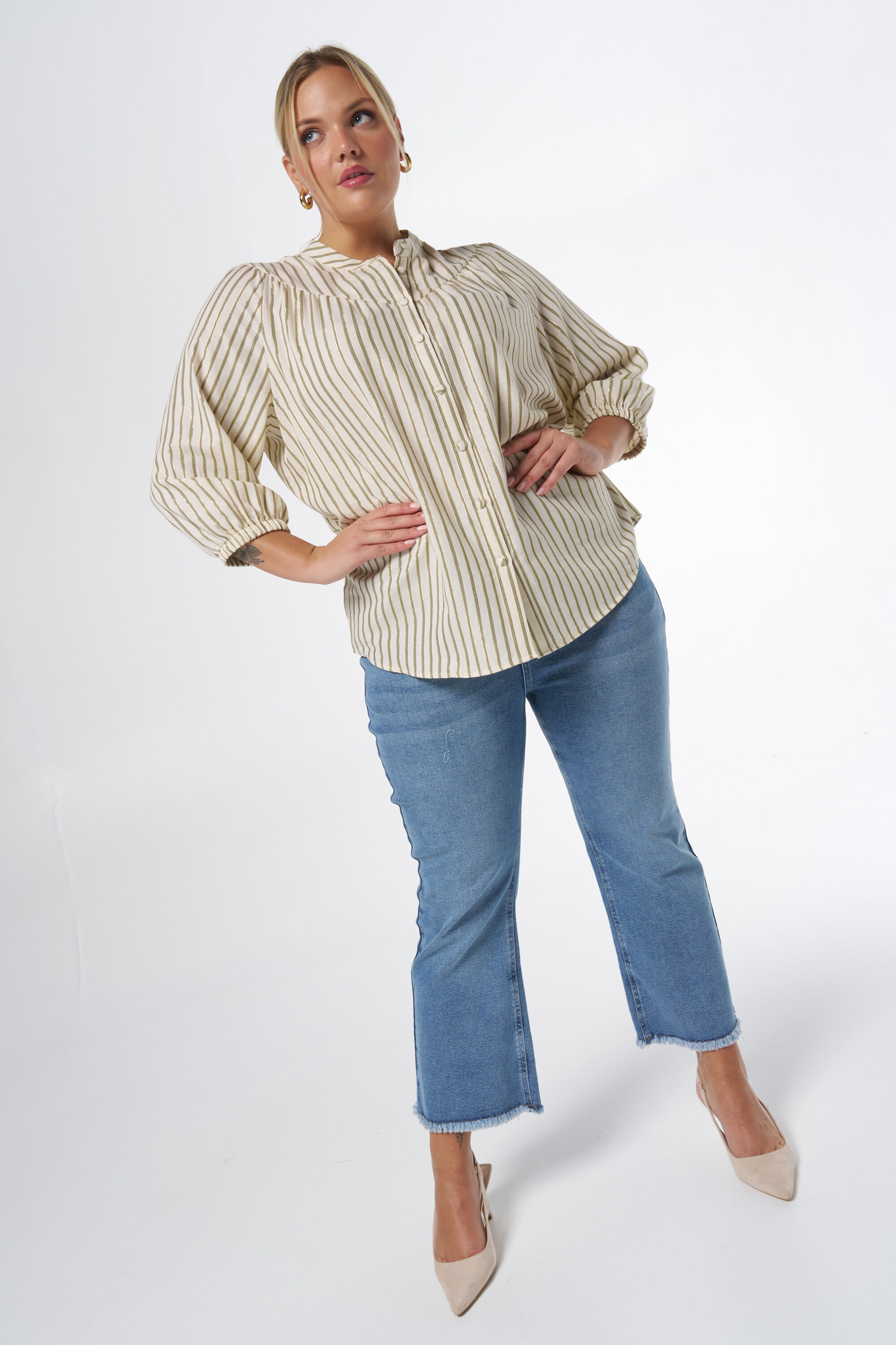 Gestreepte blouse image number 5