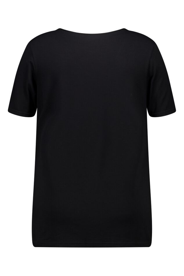 Basic T-shirt met V-hals image number 2