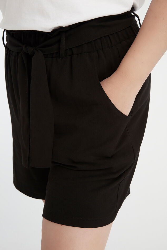 Viscose short met ceintuur image number 5