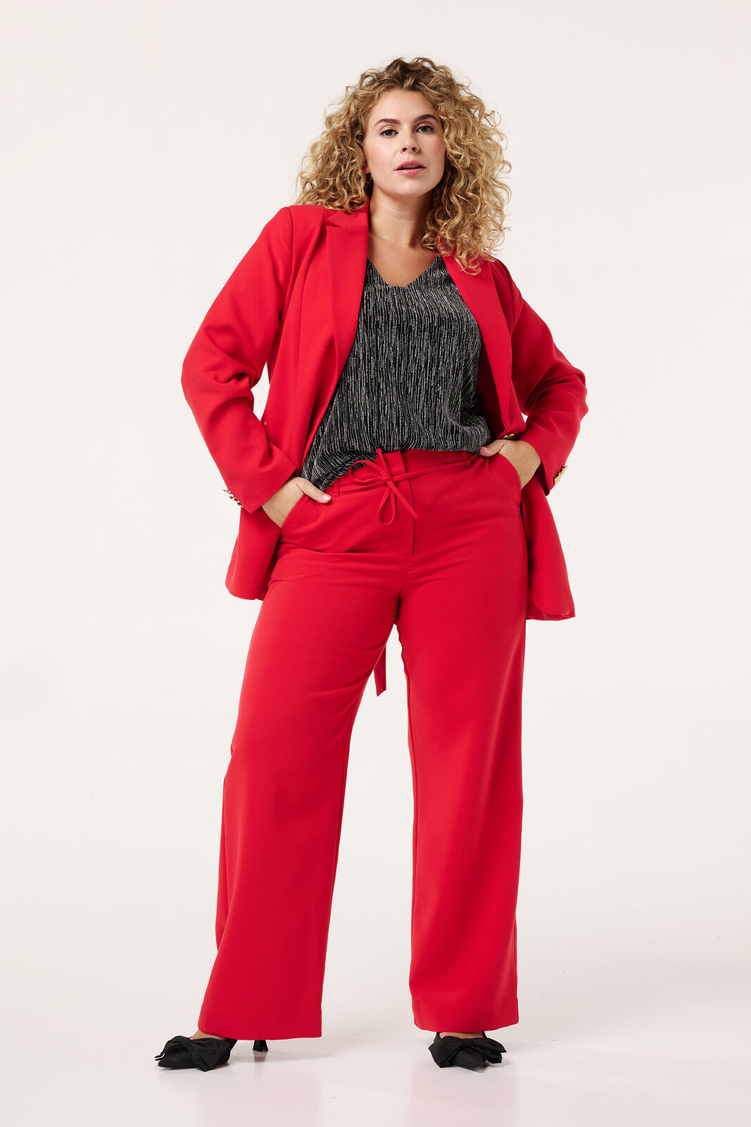 Pantalon &agrave; jambes larges image number 3