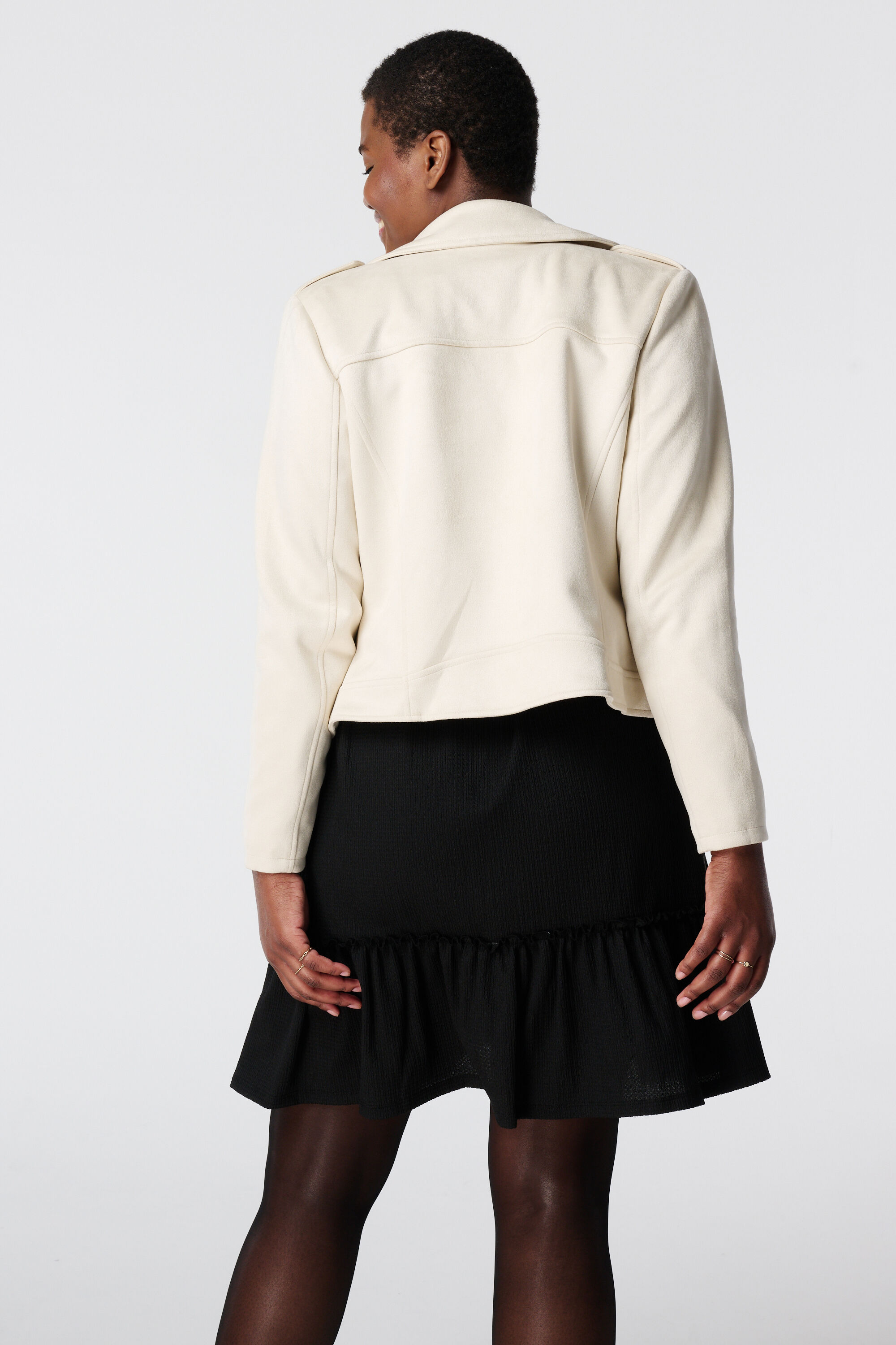 Suedine bikerjack image number 3