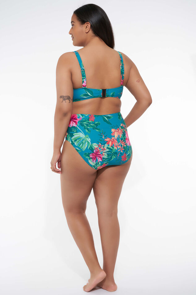 Bandeau bikini top met print image number 6