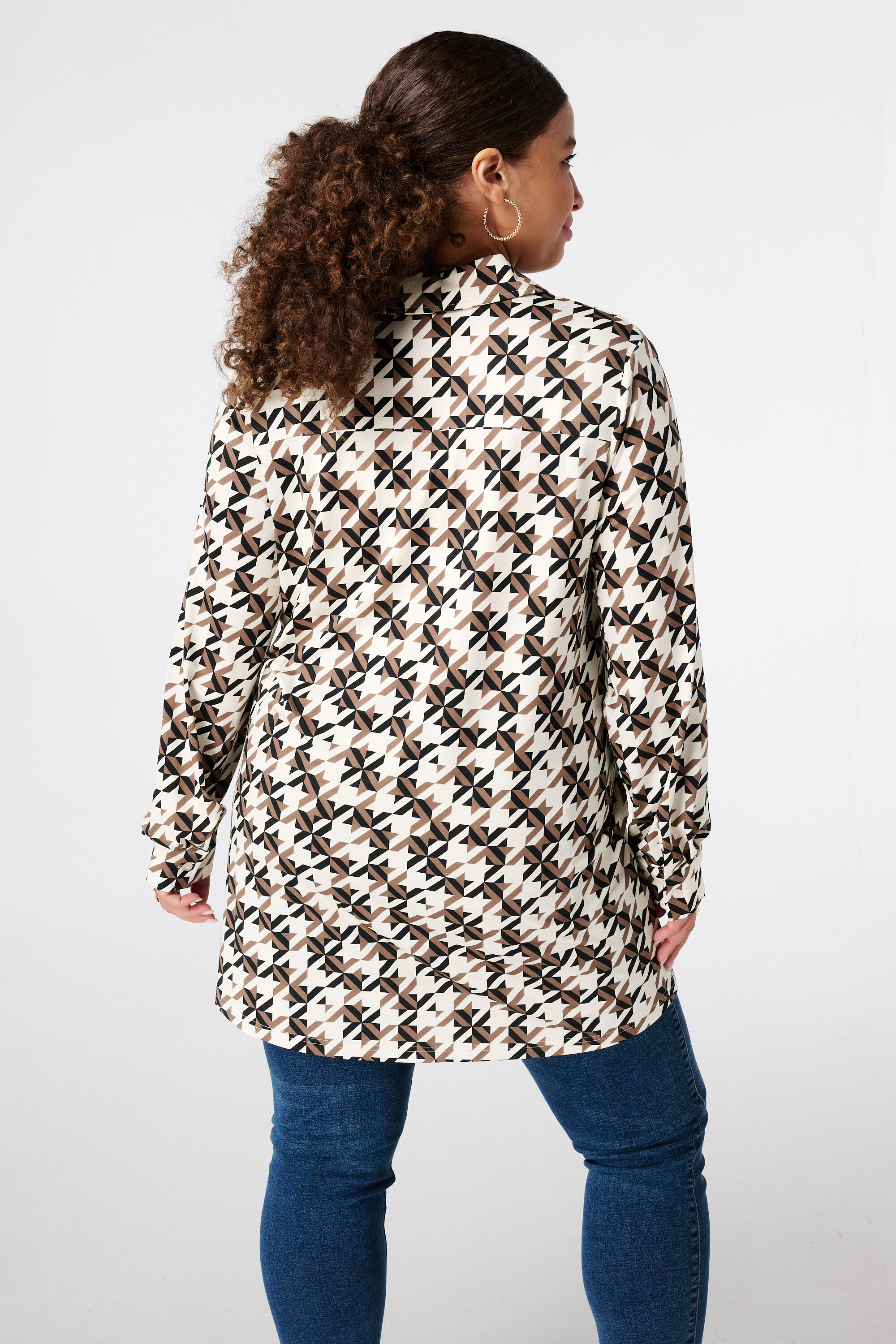 Lange blouse met print image number 3