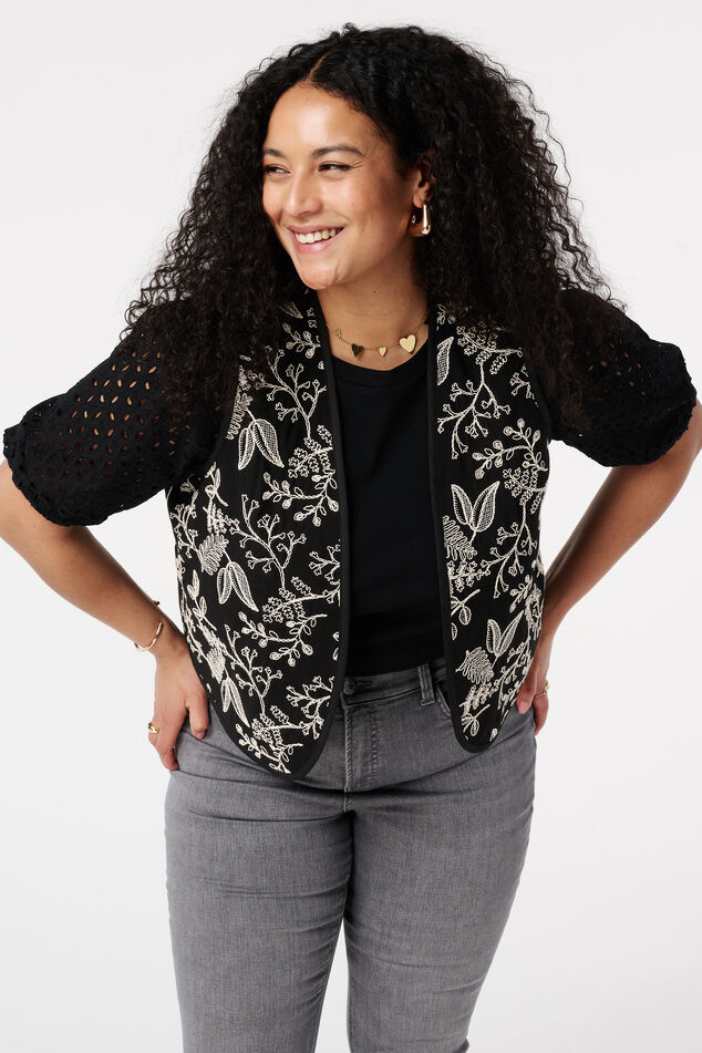 Gilet met broduursel image number 0