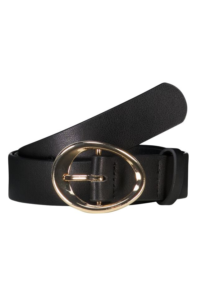 Riem van imitatieleer met gouden gesp image number 1
