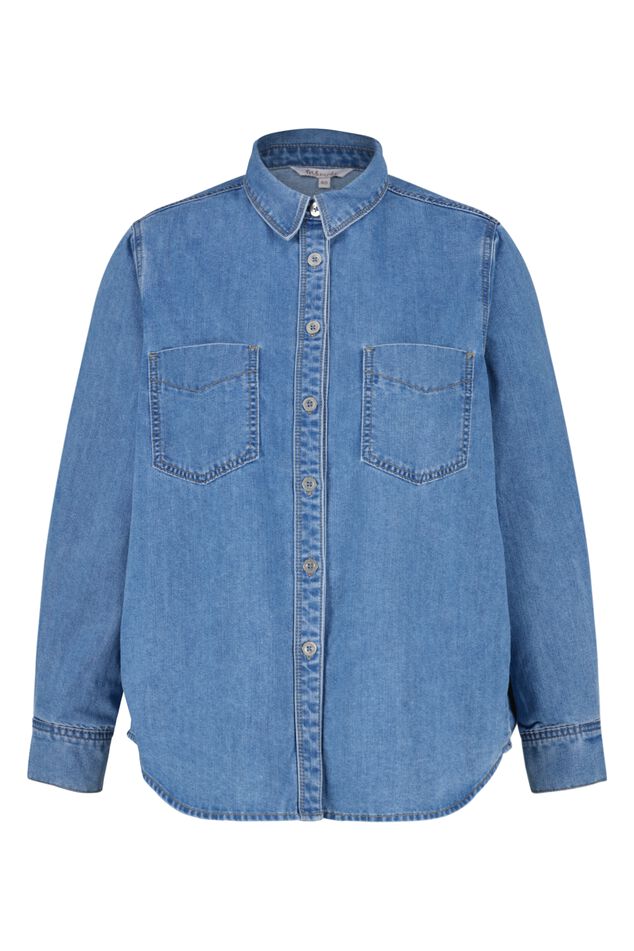 Denim blouse image number 2