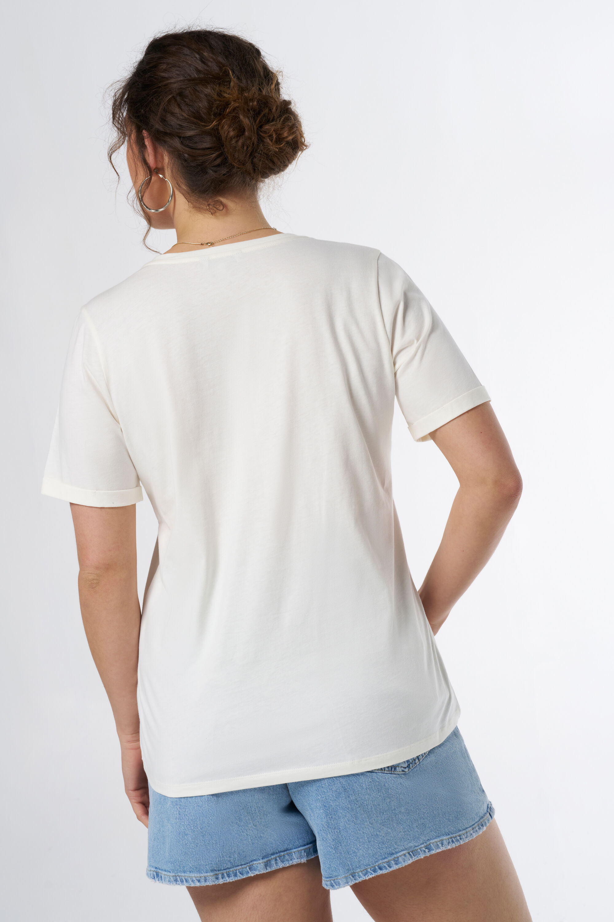 T-shirt met steentjes image number 3