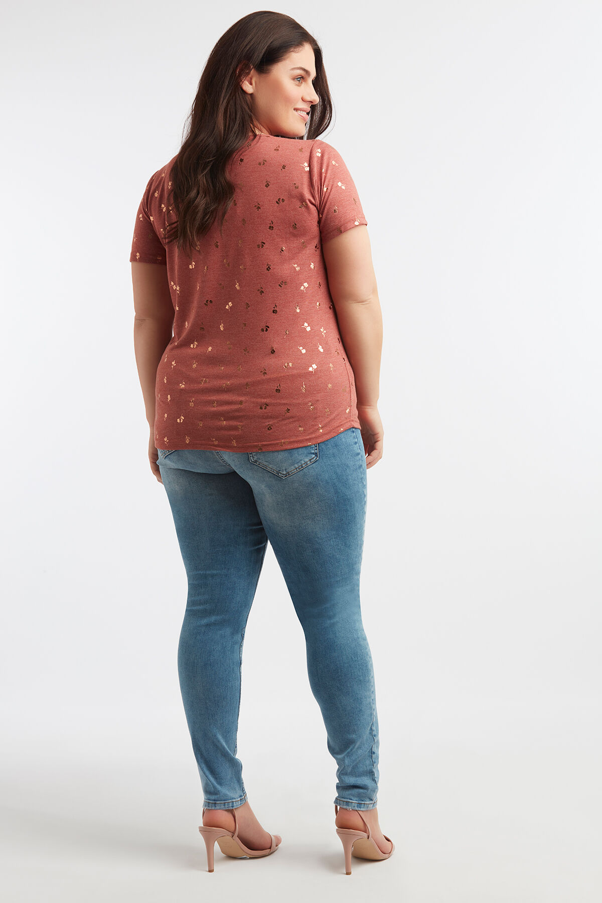 T-shirt met foil opdruk image number 5