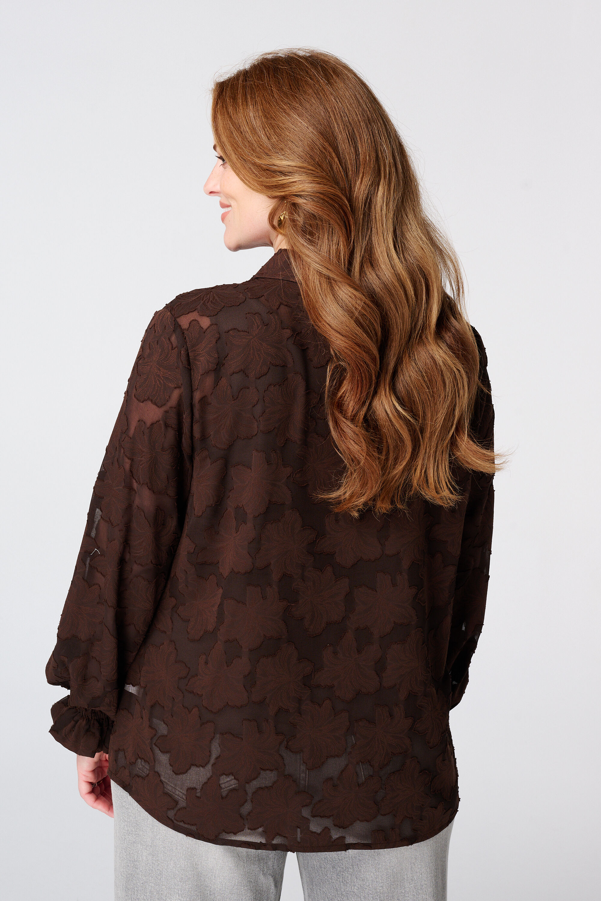 Doorschijnende blouse image number 3
