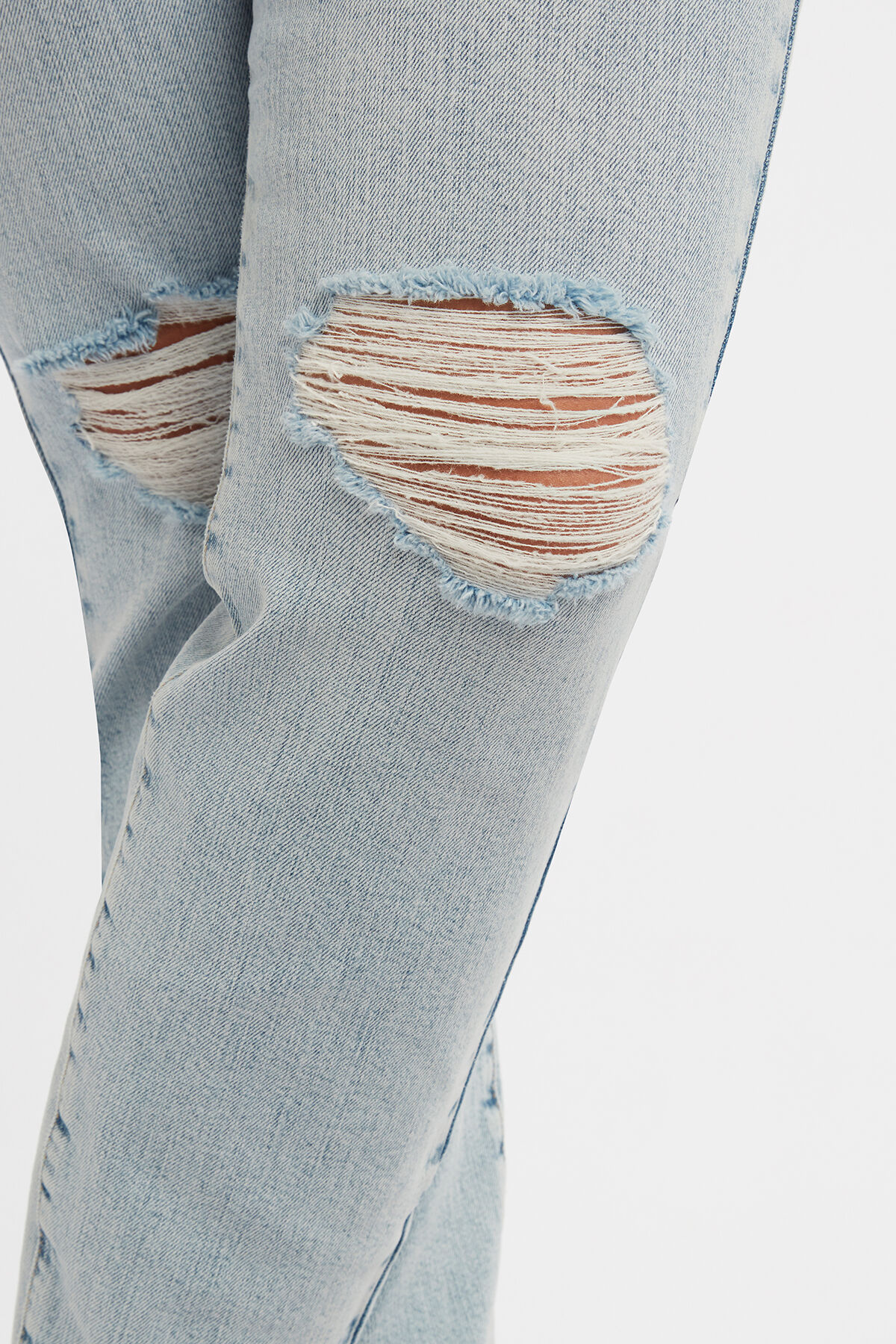 Slim leg jeans IRIS met slijtagedetails image number 3