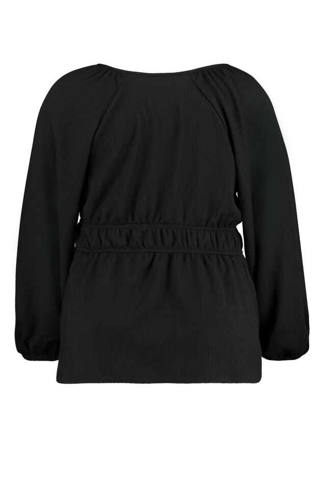 Overslag top met pofmouwen image number 2